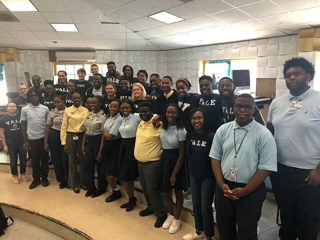 This Monday and Tuesday, we visited some high schools and middle schools across St Thomas, and performed &ldquo;Oh Happy Day&rdquo; with them in Emancipation Garden today!