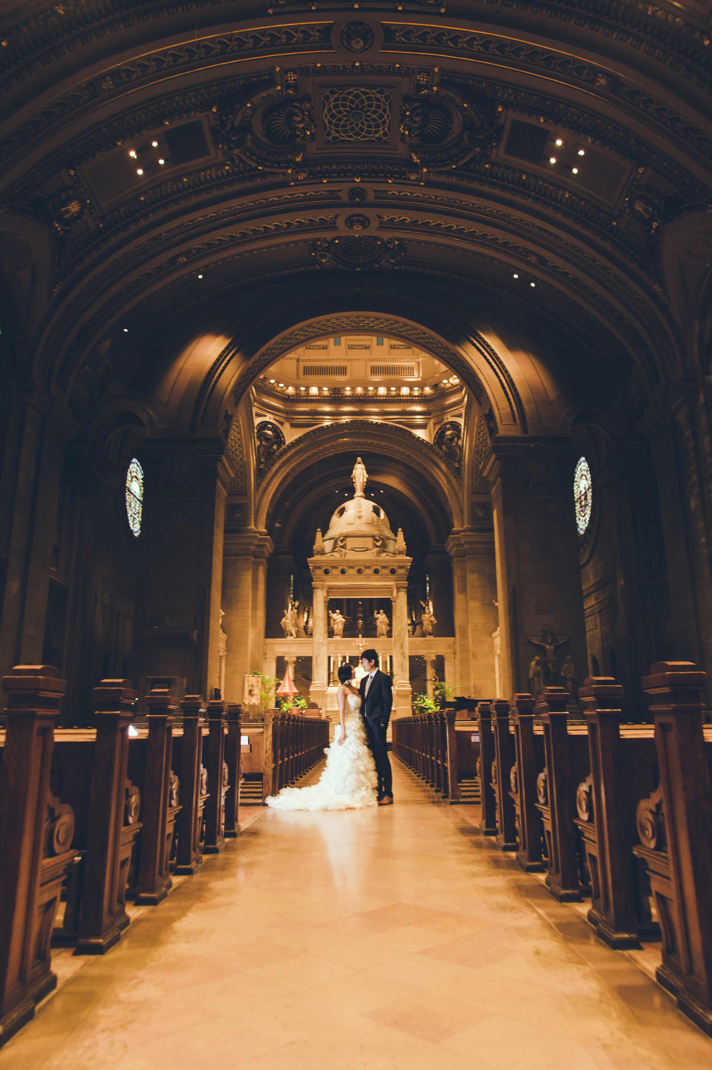  Ray and Grace at the Basilica of Saint Mary in Minneapolis 