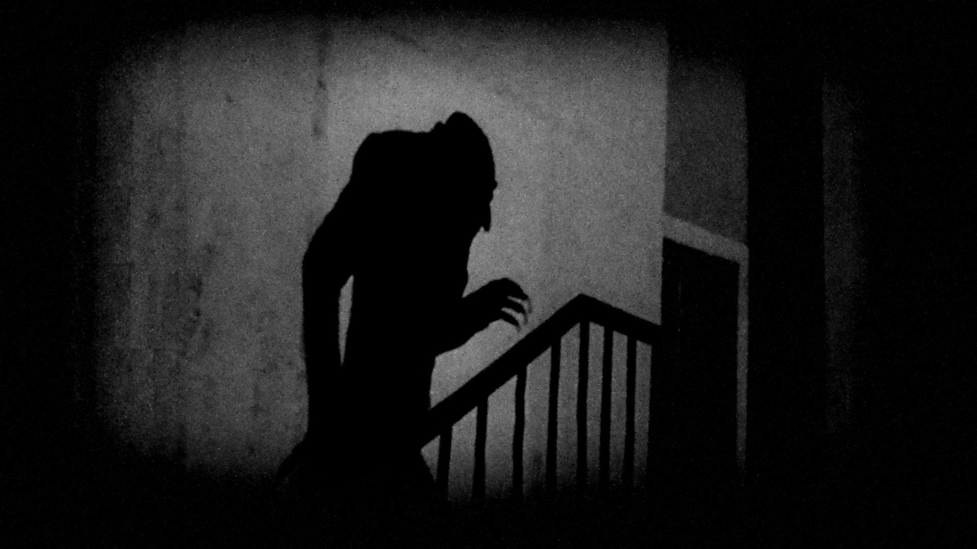 A still from Murnau's Nosferatu. I explore the importance of the shadow in the essay, "Nosferatu as 20th Century German Zeitgeist", by Anders Larsson.