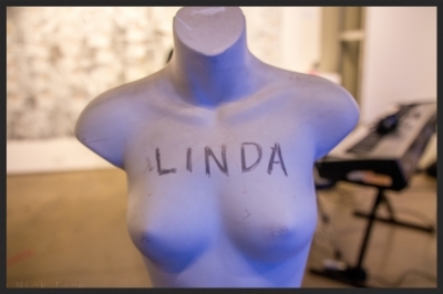 Happily or not, Linda always makes an appearance with Gary Wilson and the Blind Dates. Photo by Nick Lane