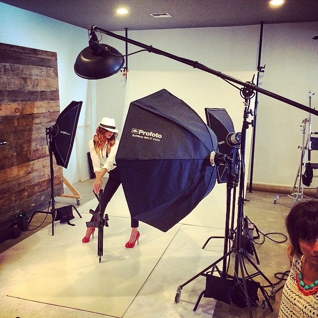 Had a pretty cool studio shoot yesterday! Guns and Girls!