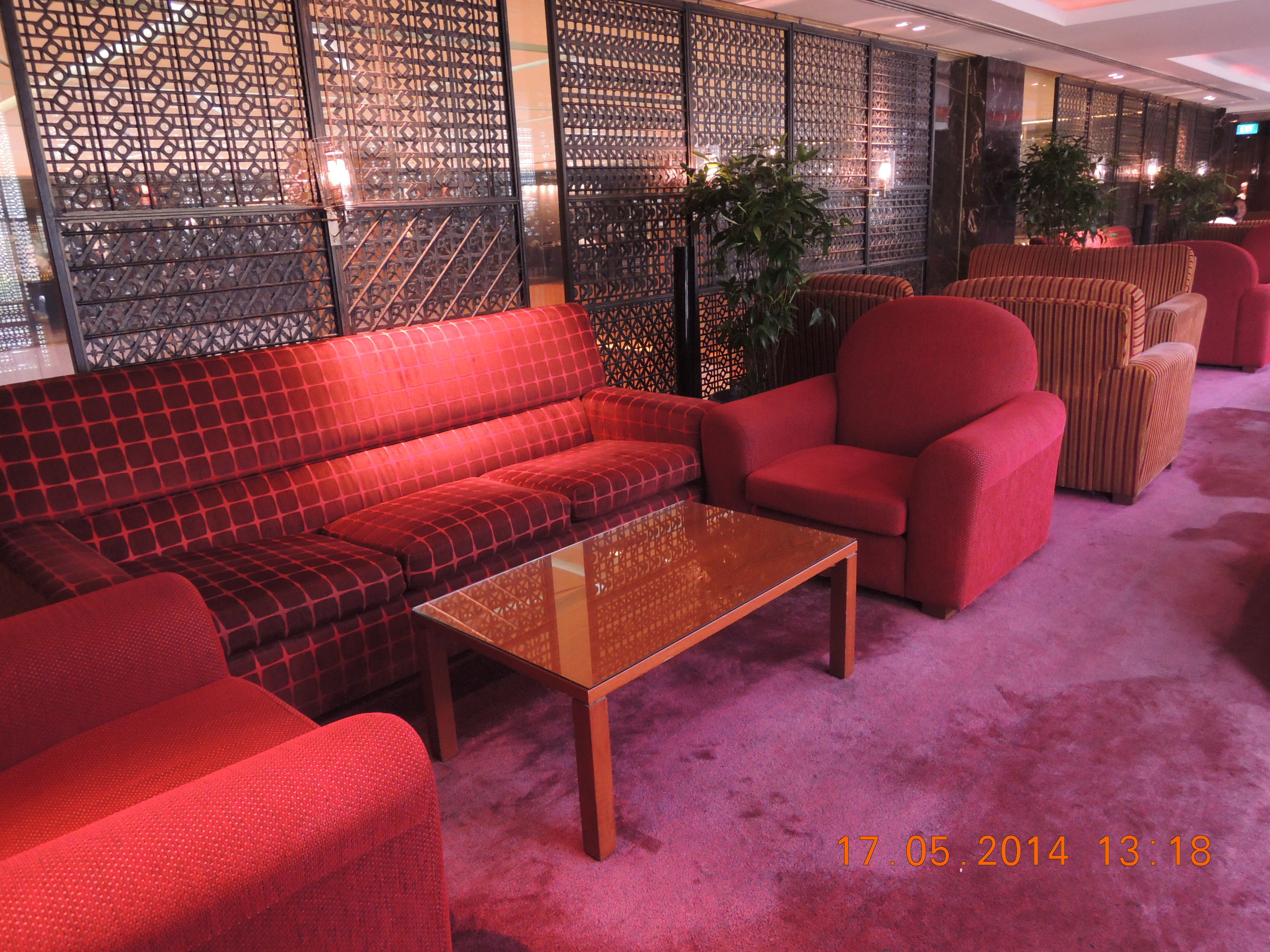 A cozy setting for a martini, when seats are available