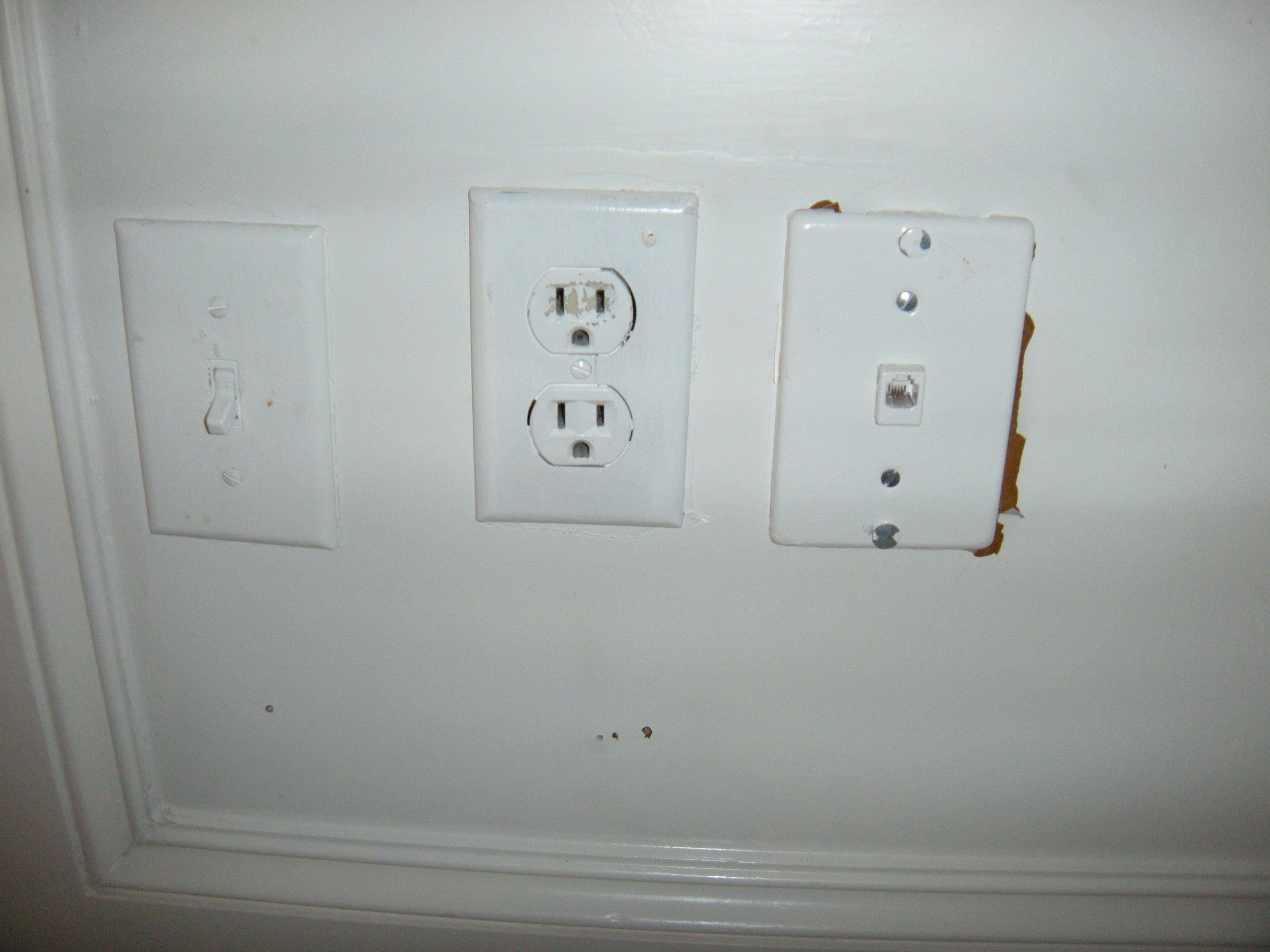 Painting and patching. It'll look better soon.