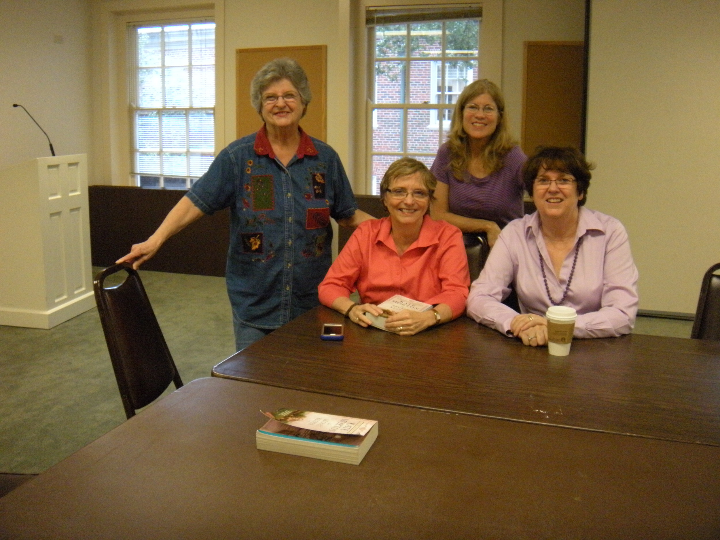 Jane, Janet, Diane, and Karen. We came a little early so we could have a gab. 