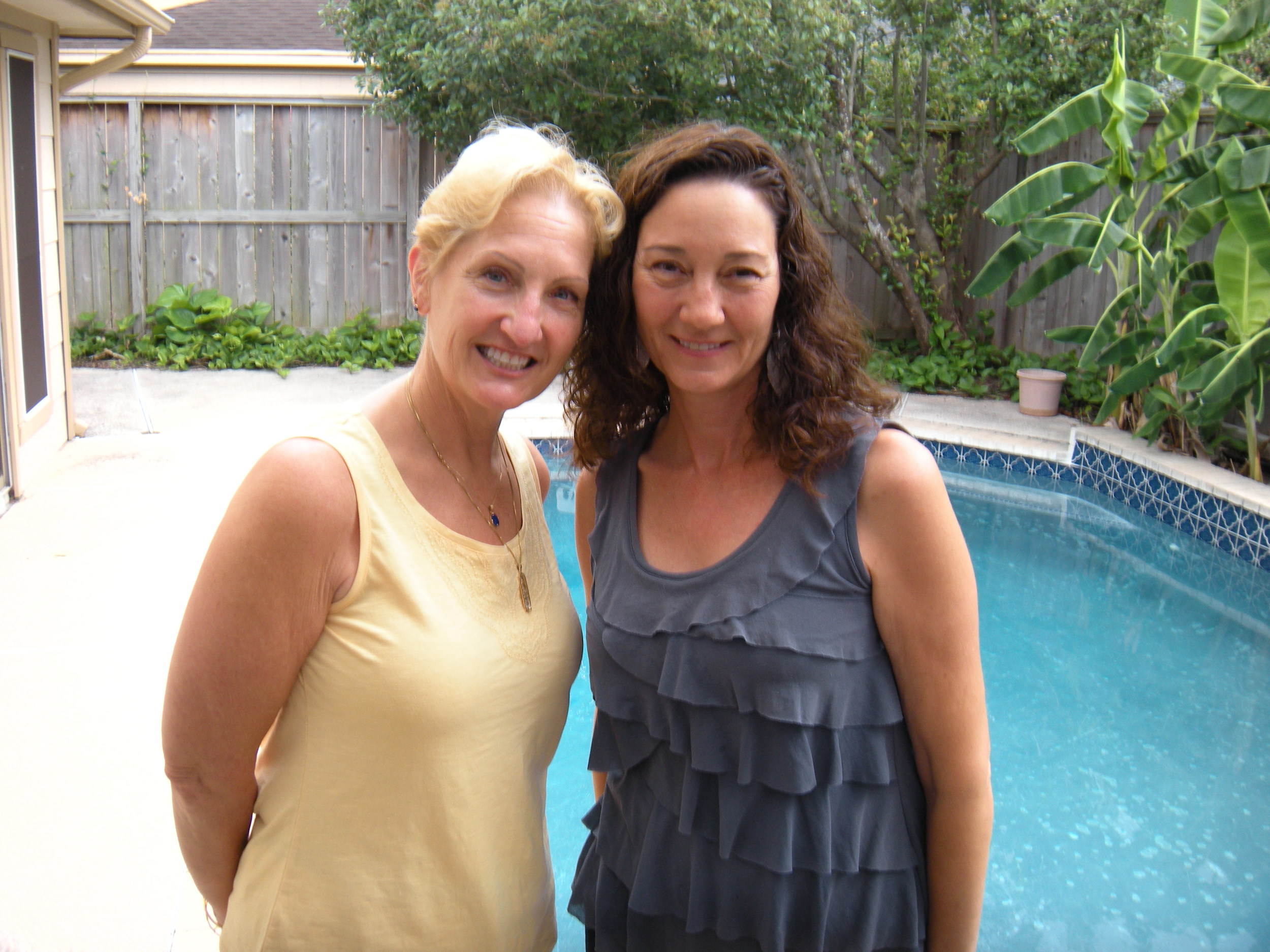 Diana and me. This was taken in June in Trina's back yard. 