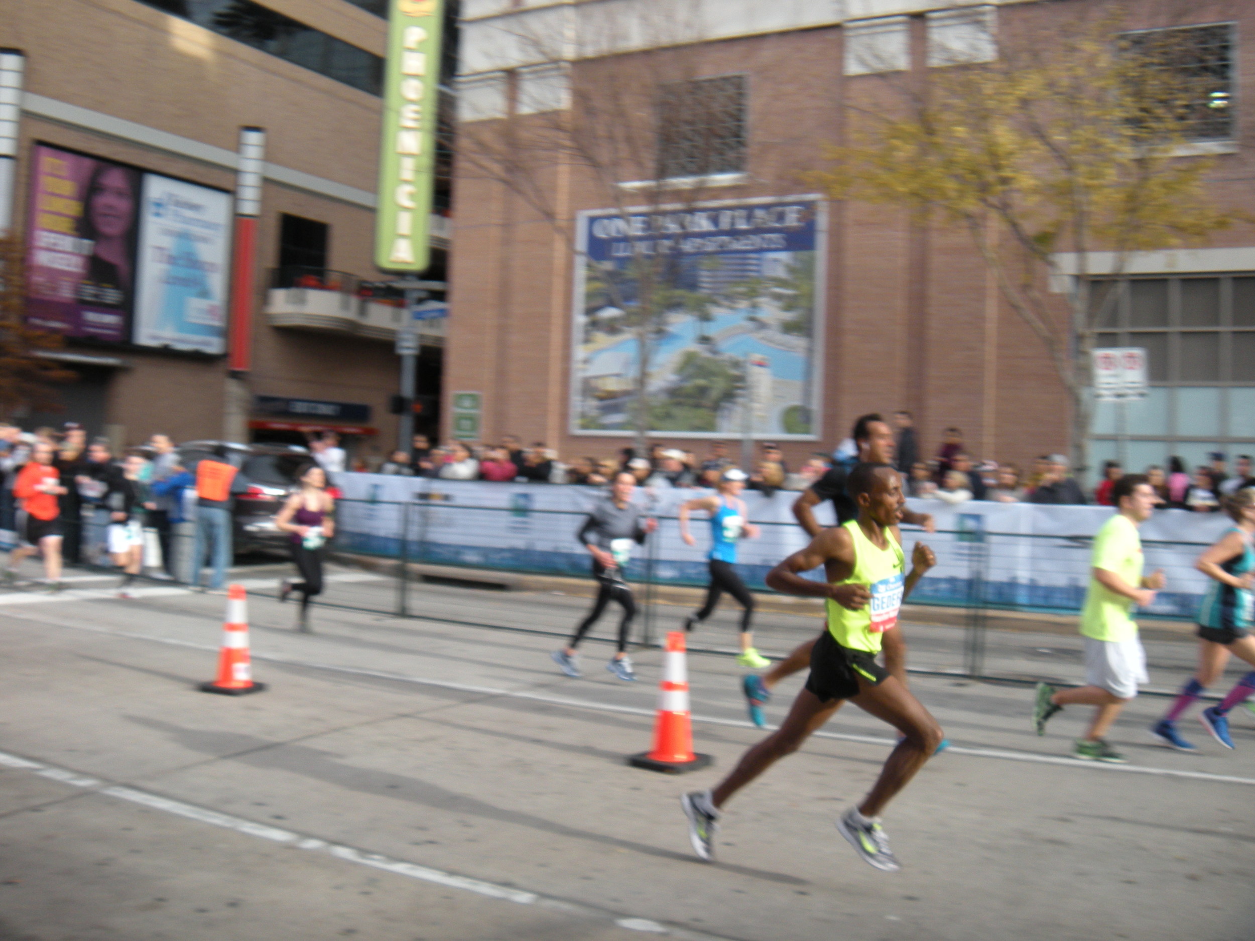Birhanu Gidefa, winner of the Houston Marathon. Look at that stride. Go Ethiopia!