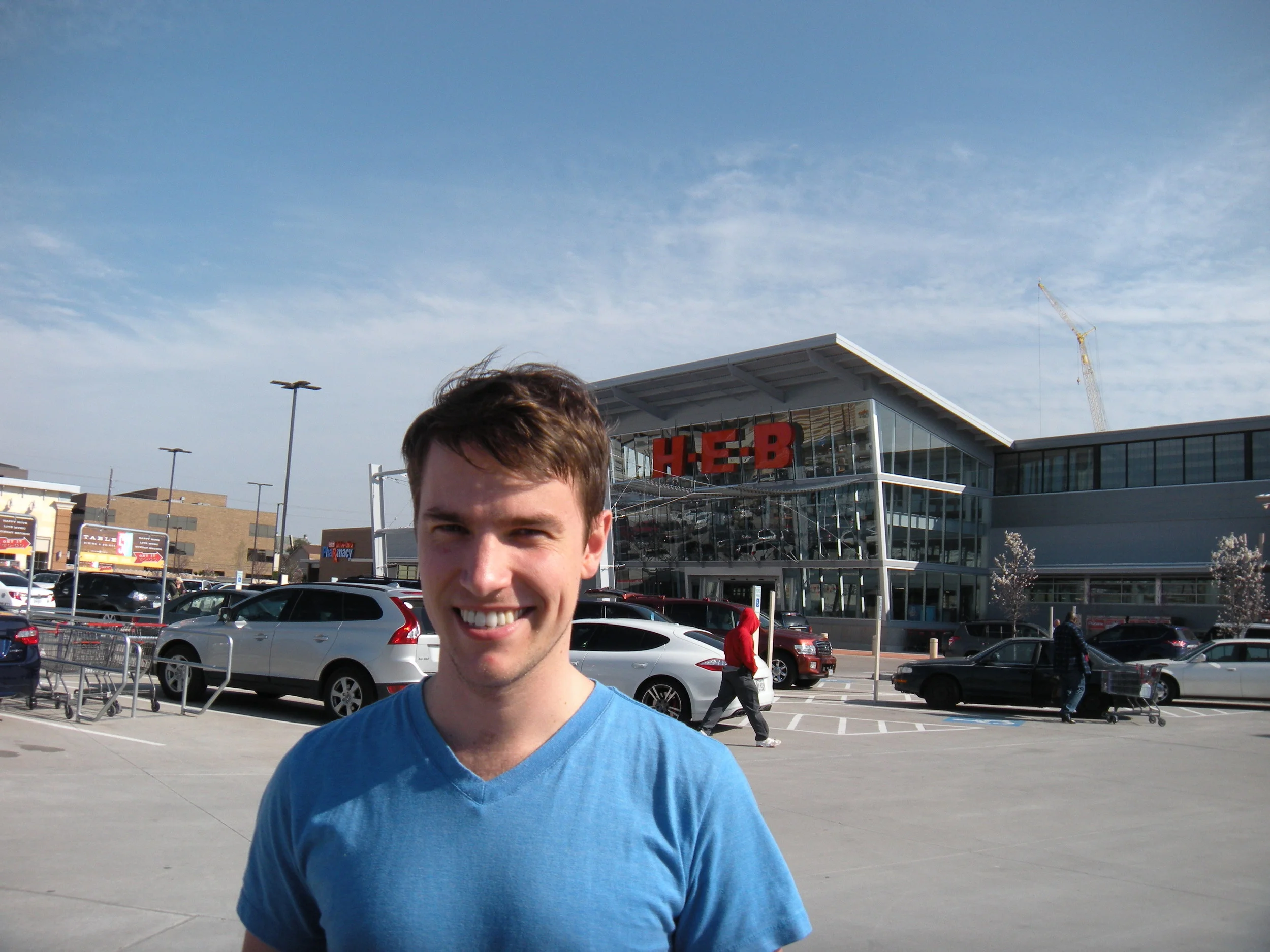 Sam at the new HEB.