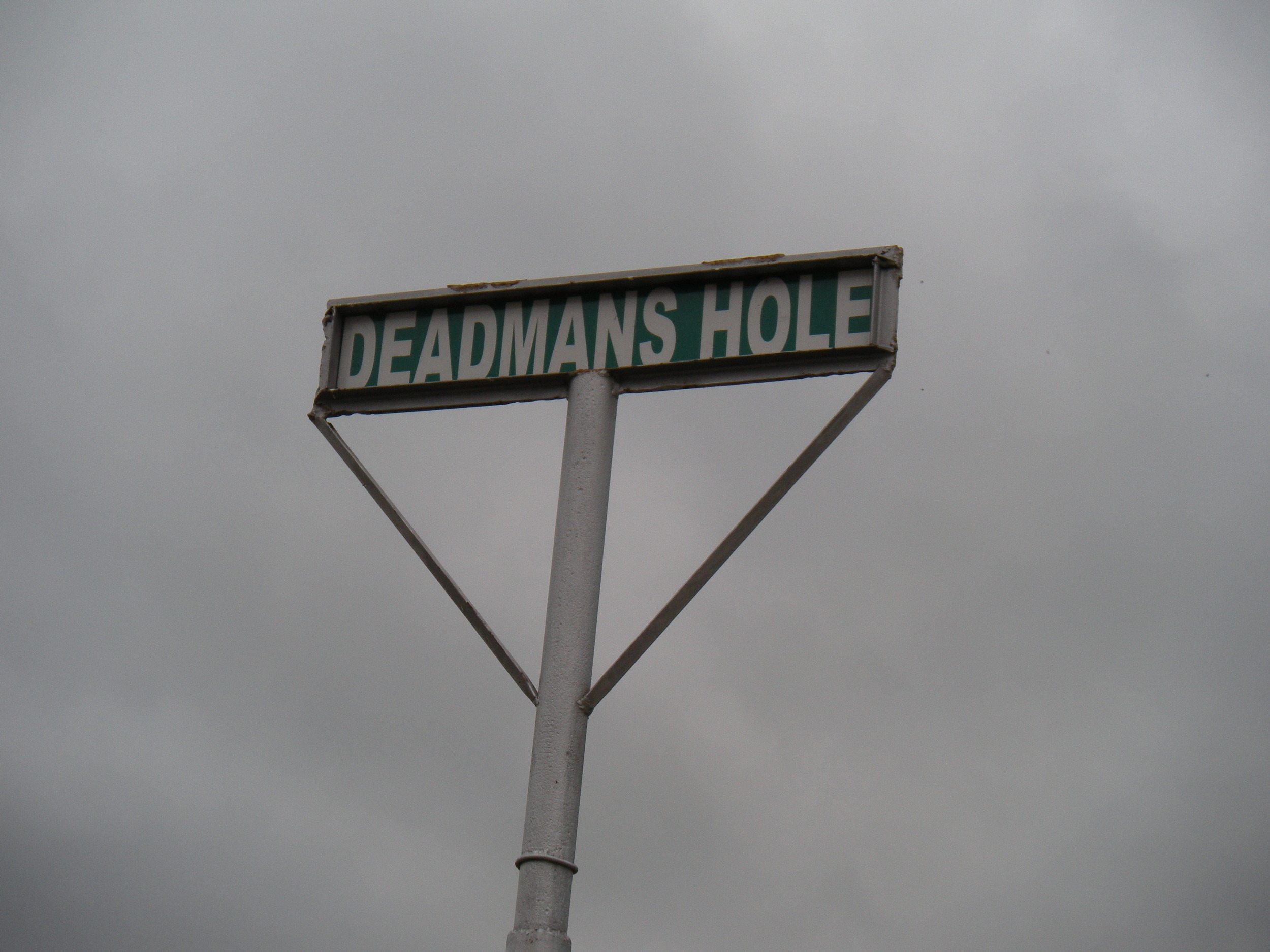 A local historic landmark, Deadman's Hole is about a quarter mile up County Road 401. 