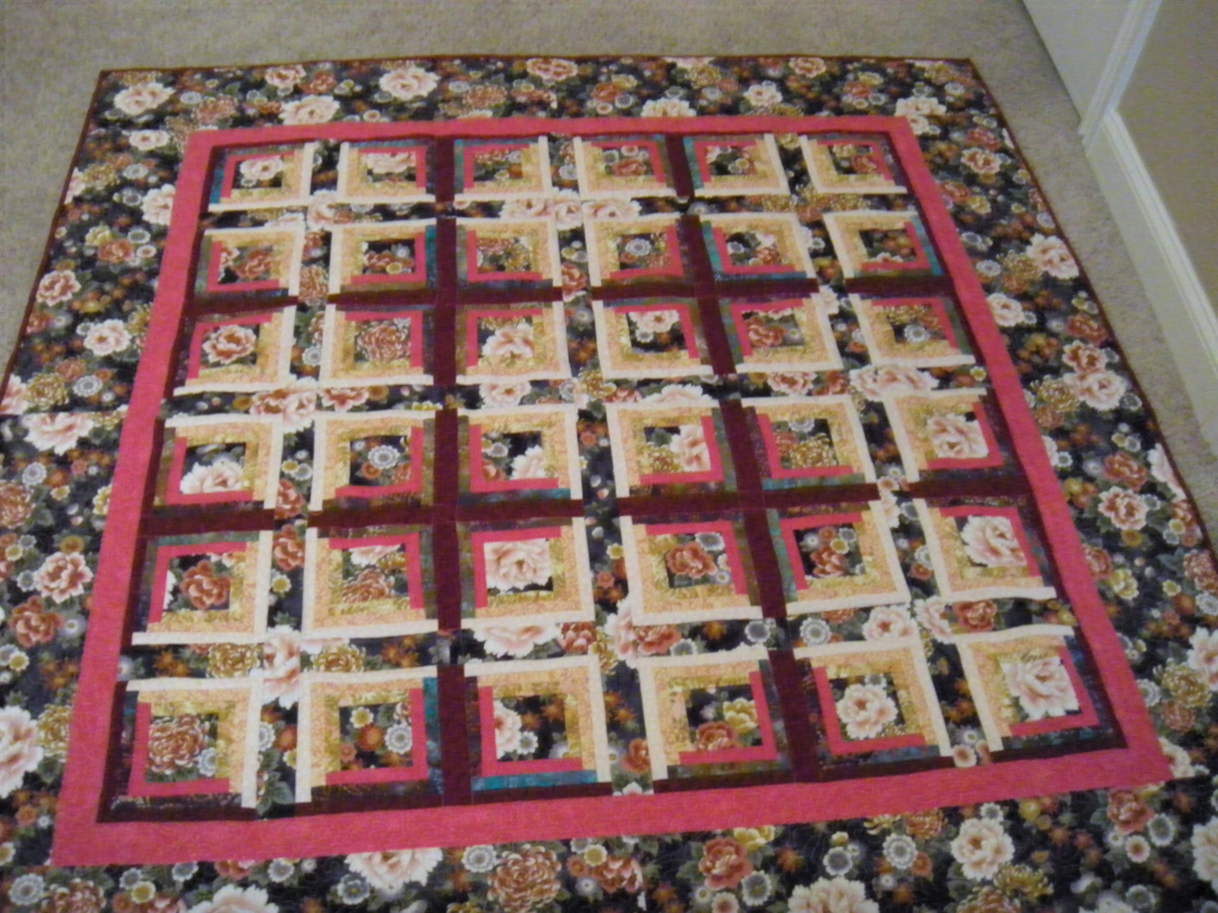 This is the quilt I recently finished.