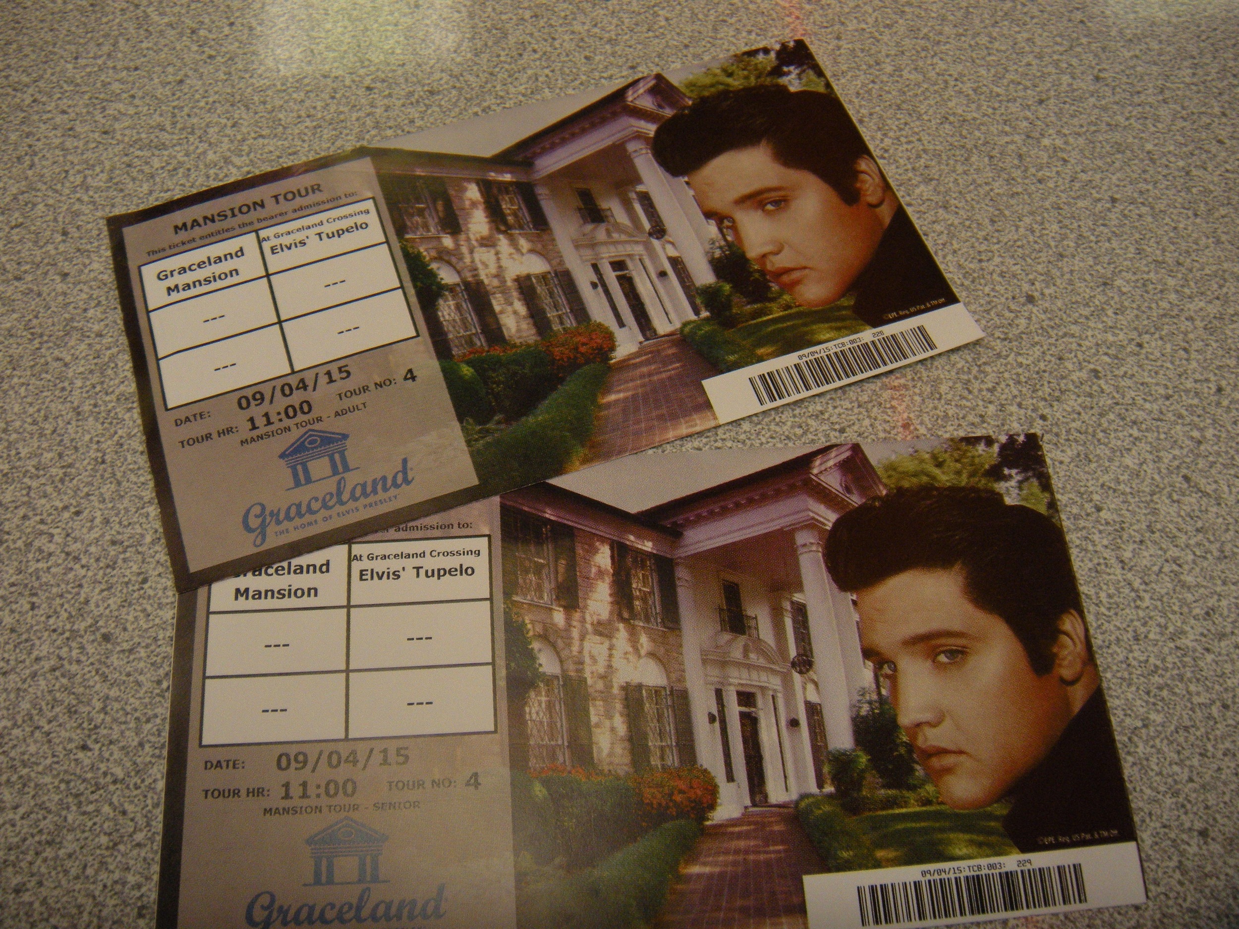 Two tickets to Graceland. 