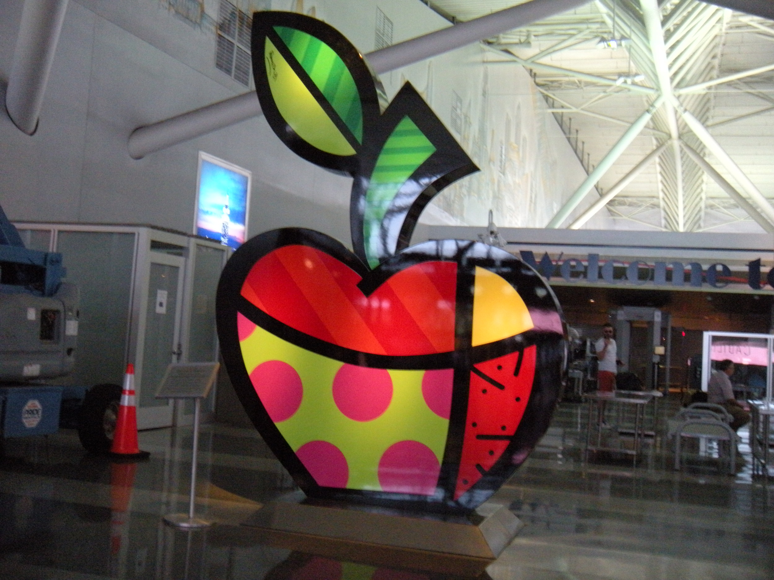 The Big Apple. Several of these colorful apples in Terminal 8. Are they new? I like 'em.