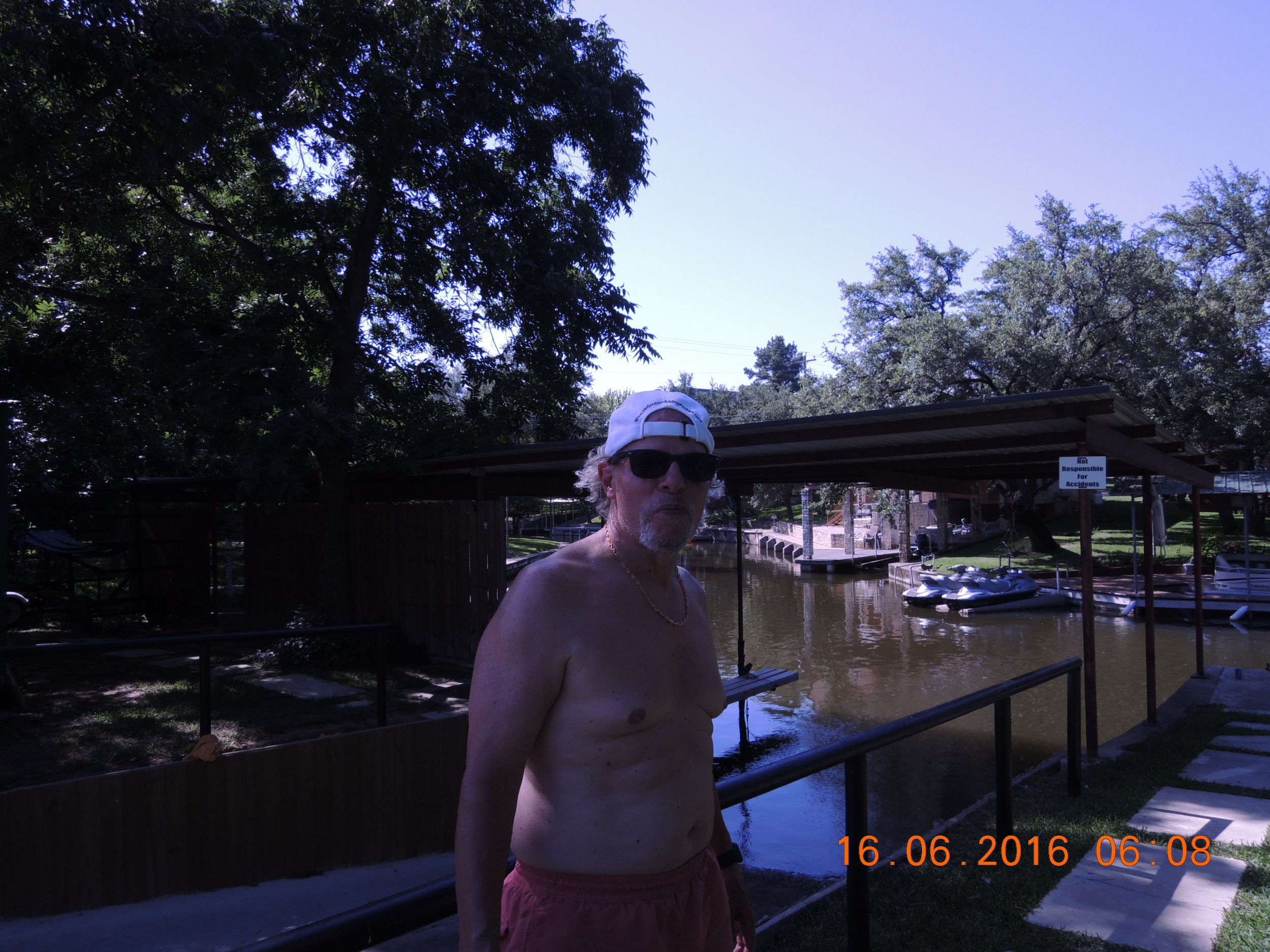 David, after an afternoon on the lake. 