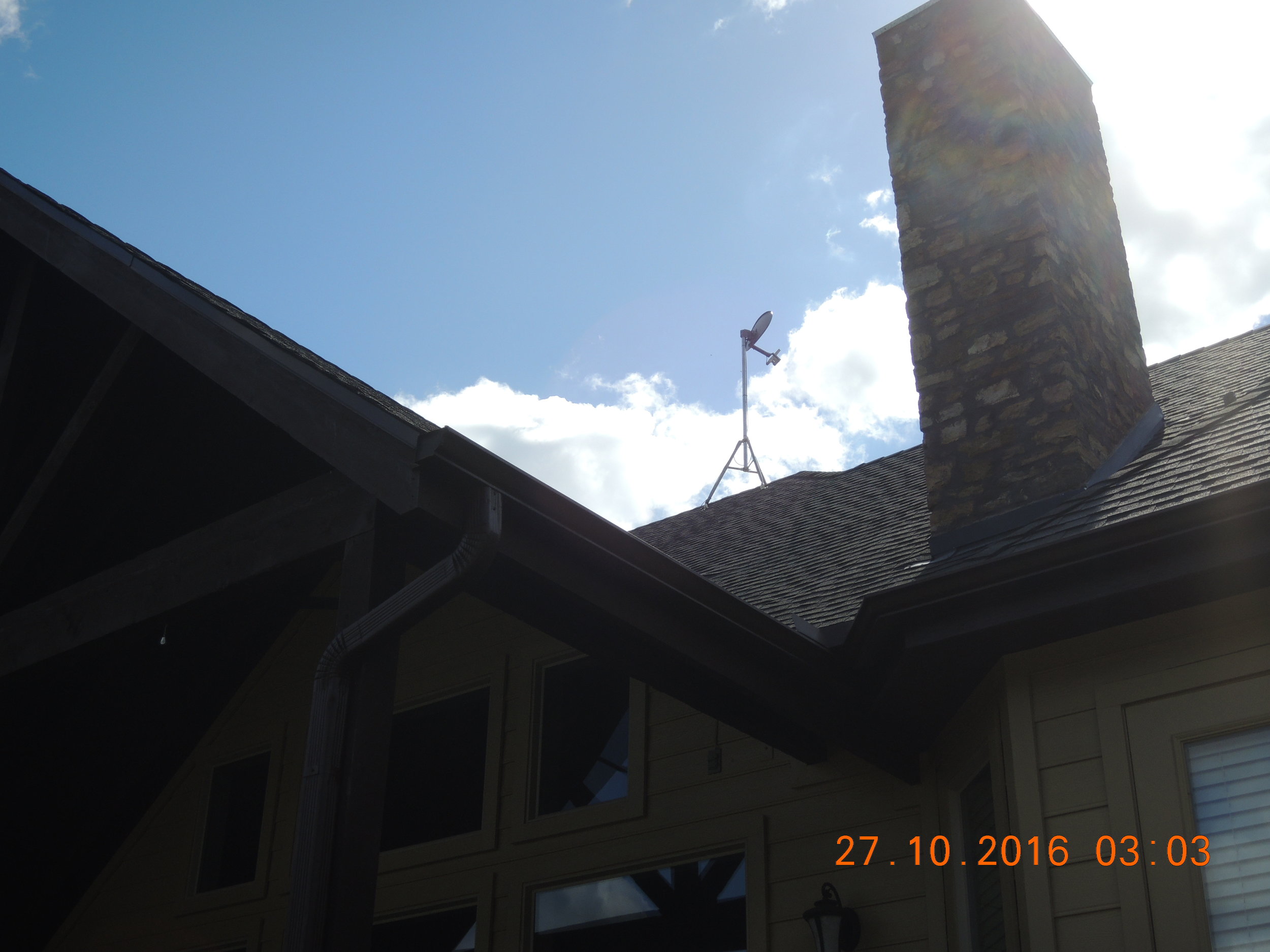 From the back of the house. At least now we have internet. 