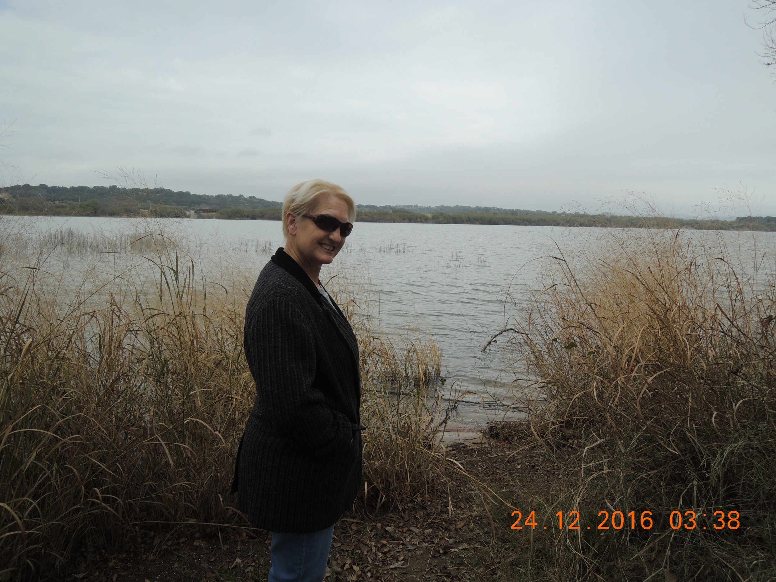 Gray sky, gray water. 