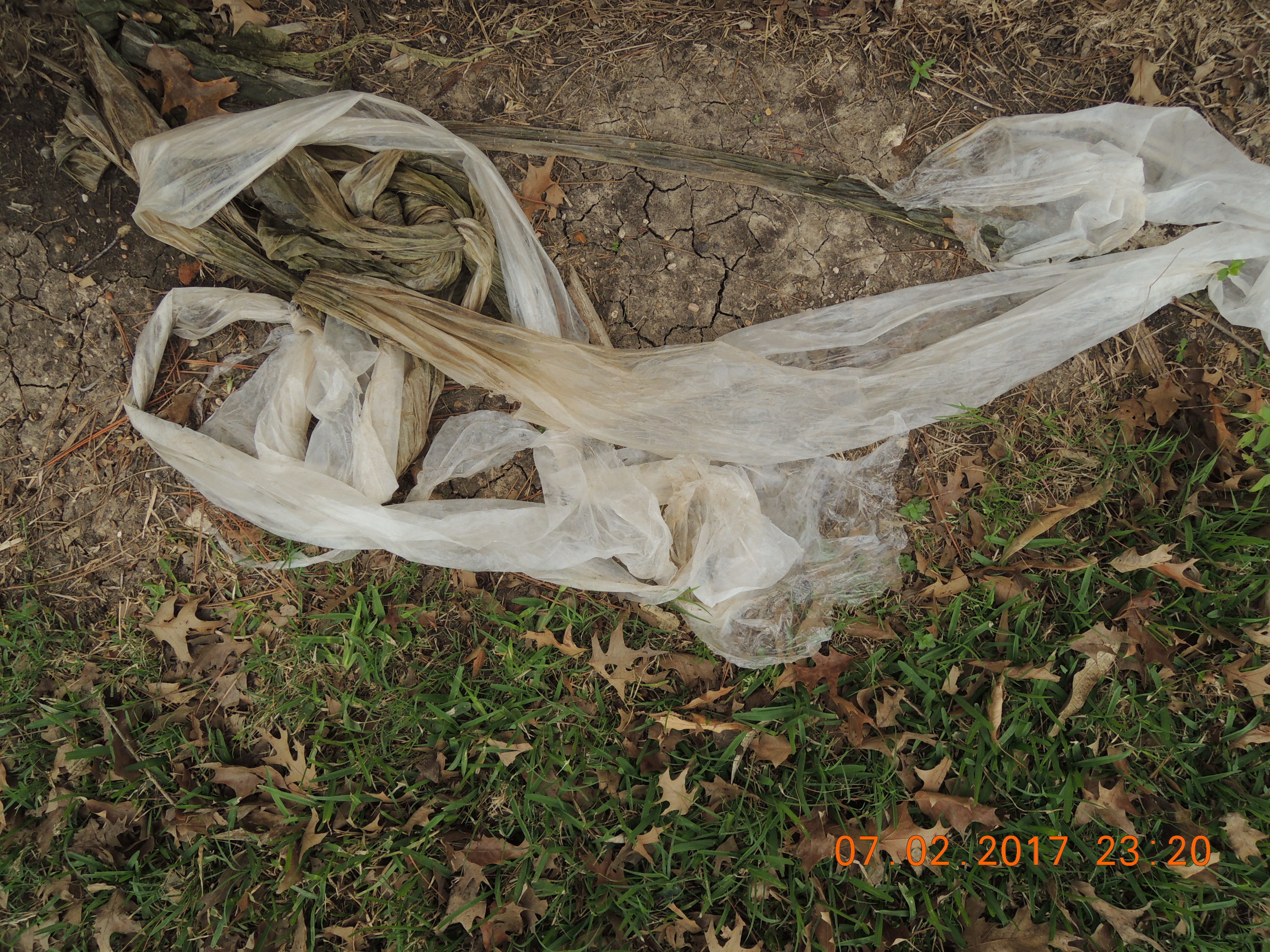 This kind of trash is all over the place. Houston, where's your pride? 