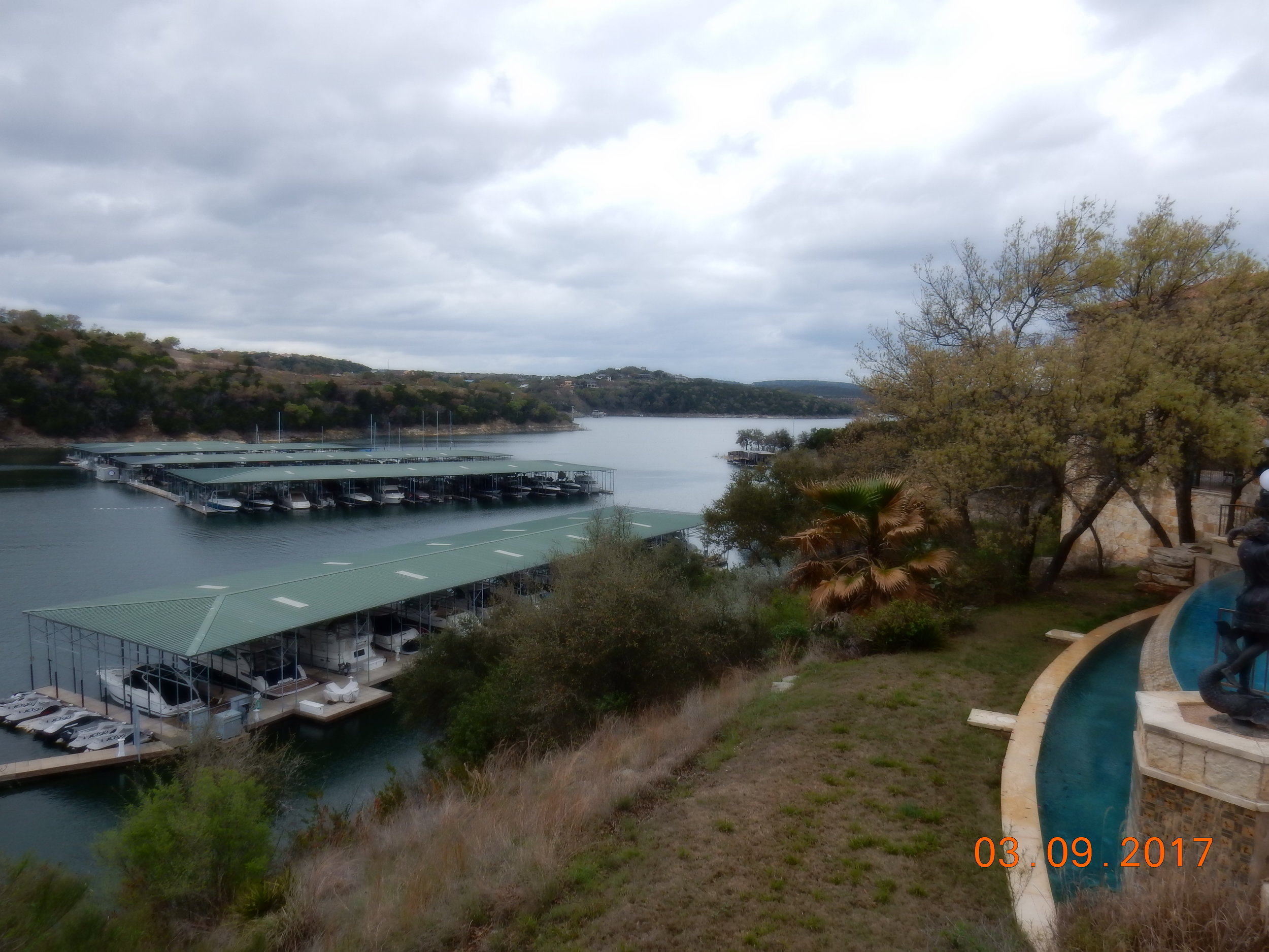 The marina from the yacht club.