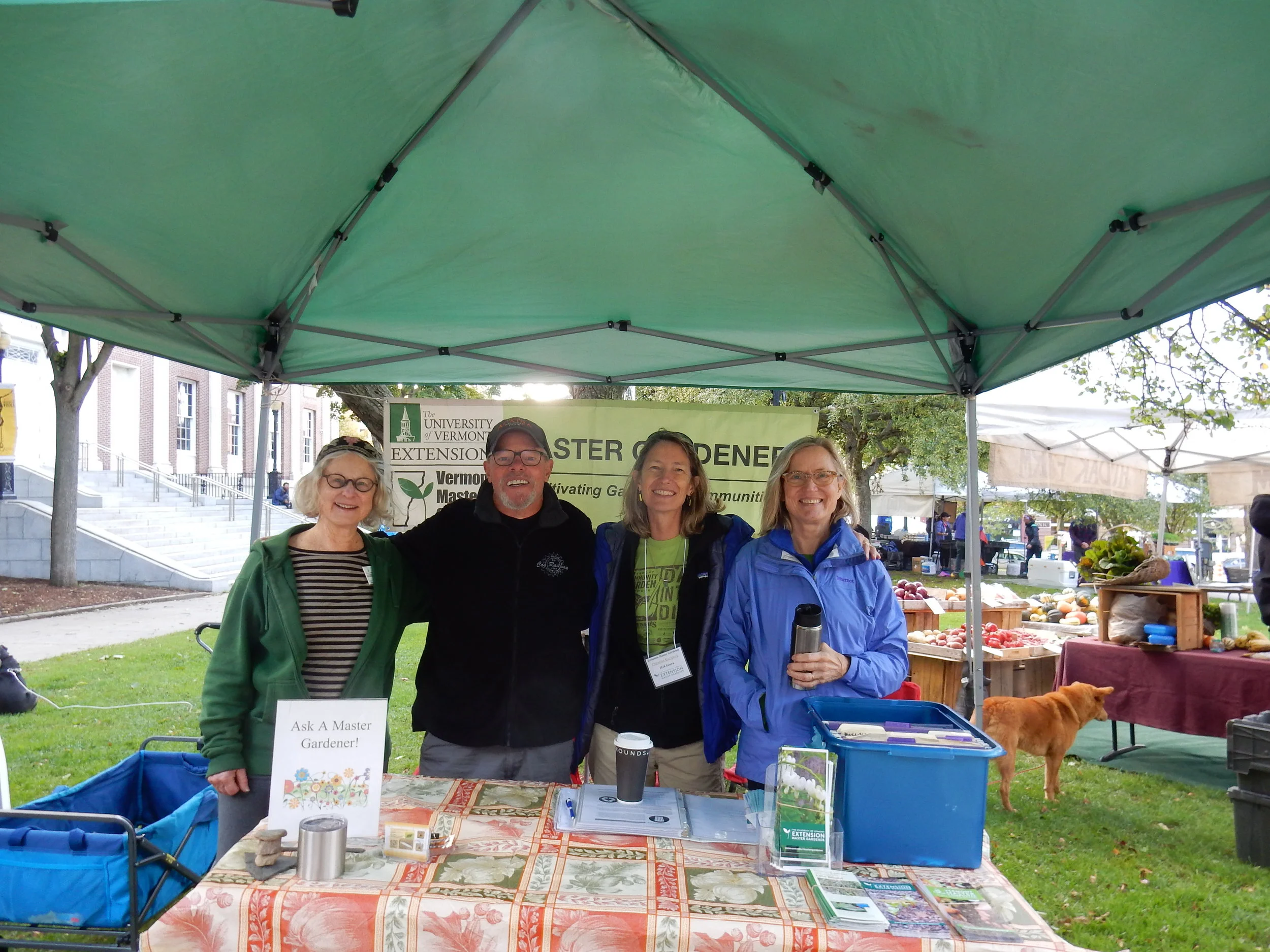 David and his new Master Gardener friends from Vermont.