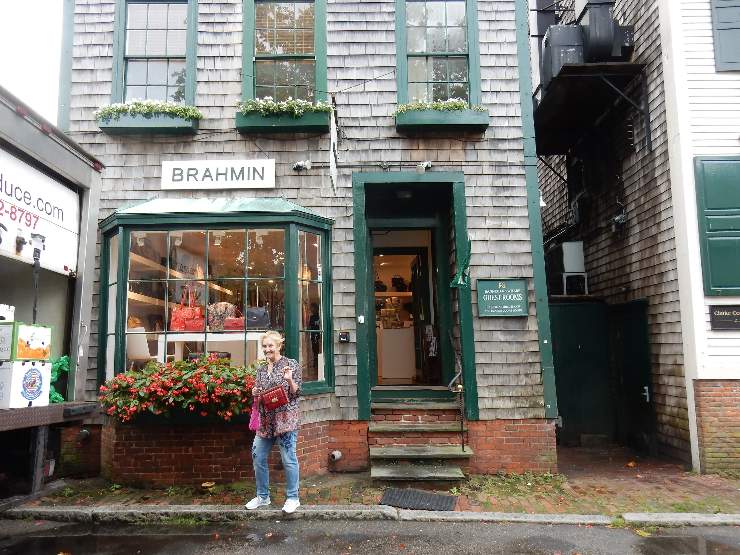 In Newport, a wonderful place to visit. Brahmin. Their flagship is my mothership!