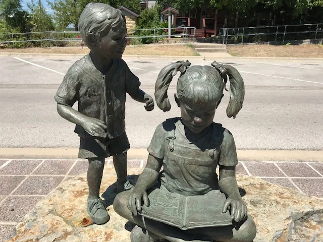 I thought this statue on Main Street was appropriate.