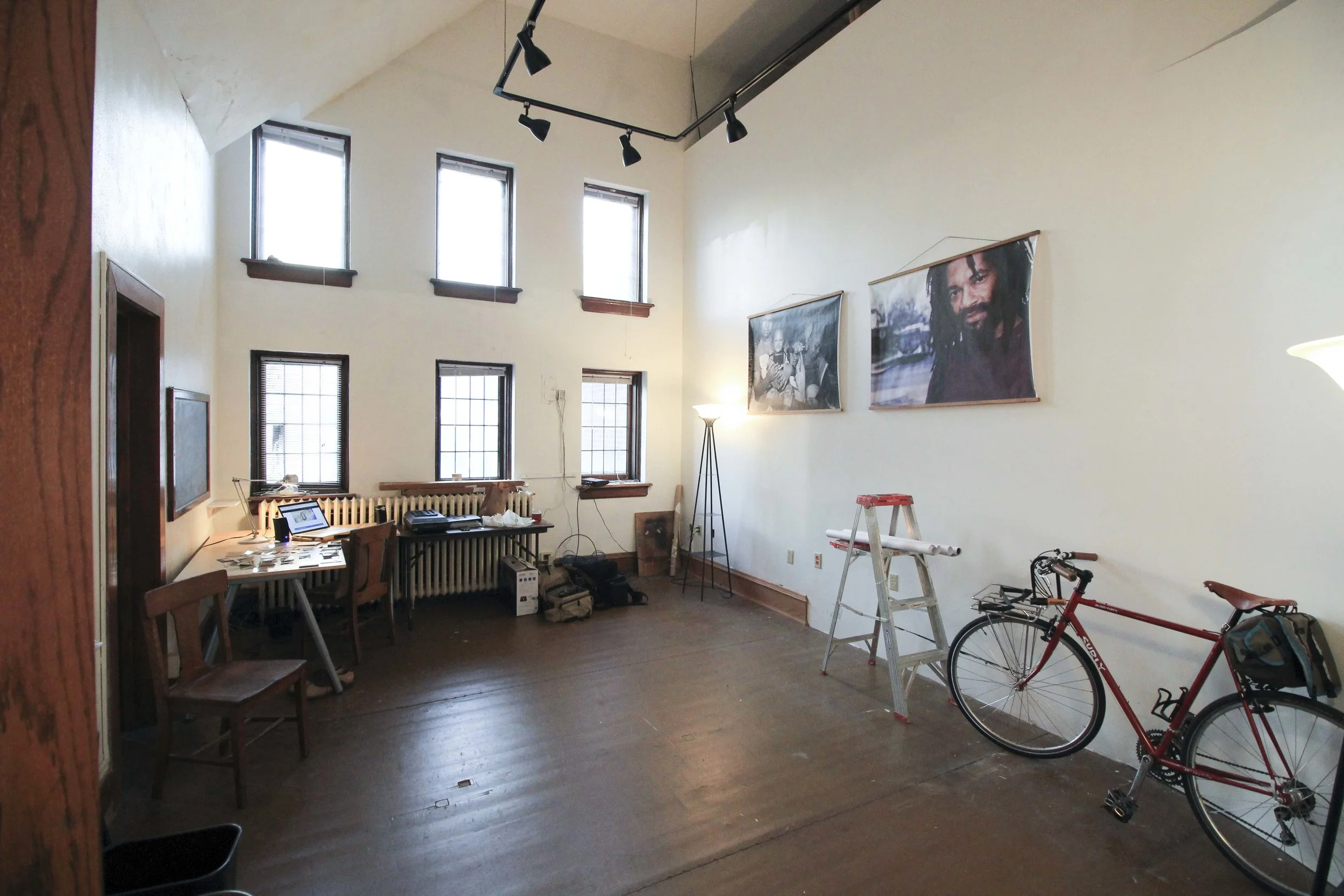 My studio in Lincoln Park. Thanks to the great folks at the Duluth Art Institute!
