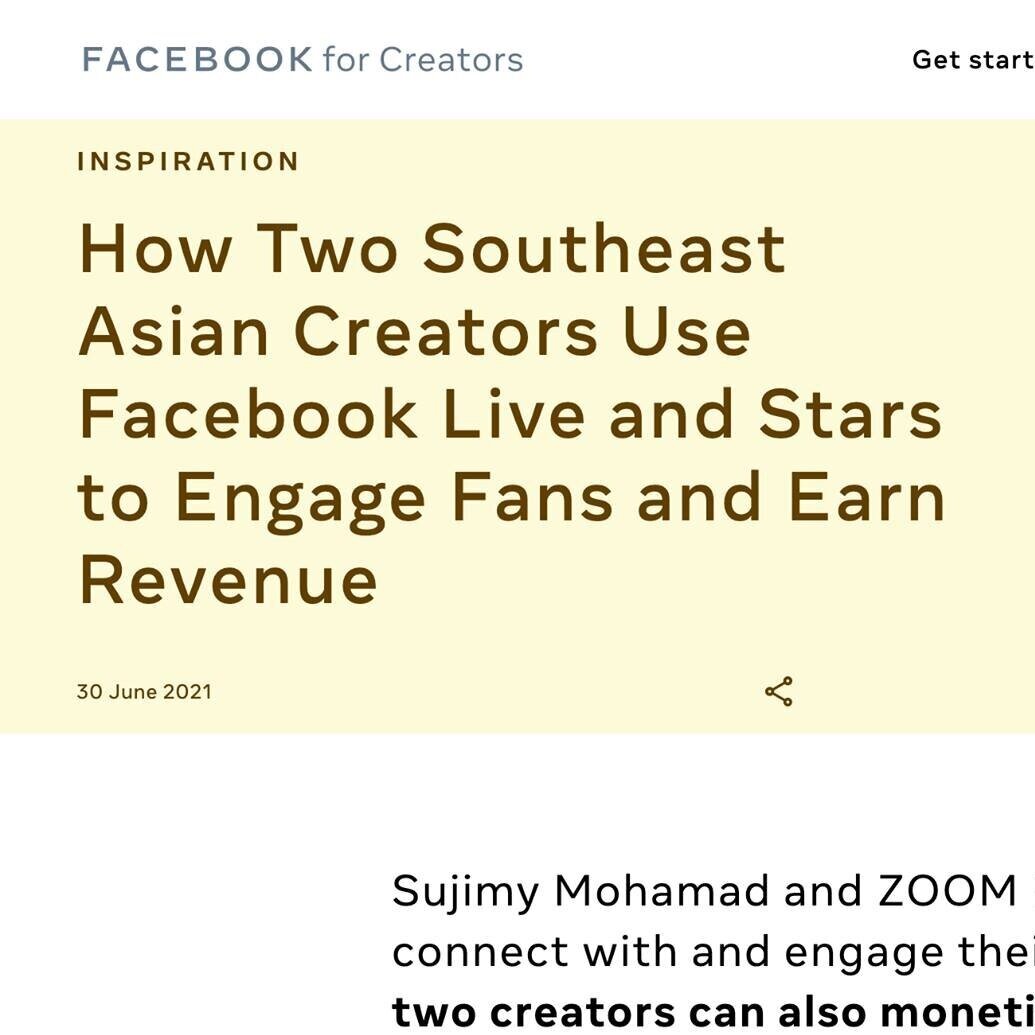 Got Featured in Facebook for Creators