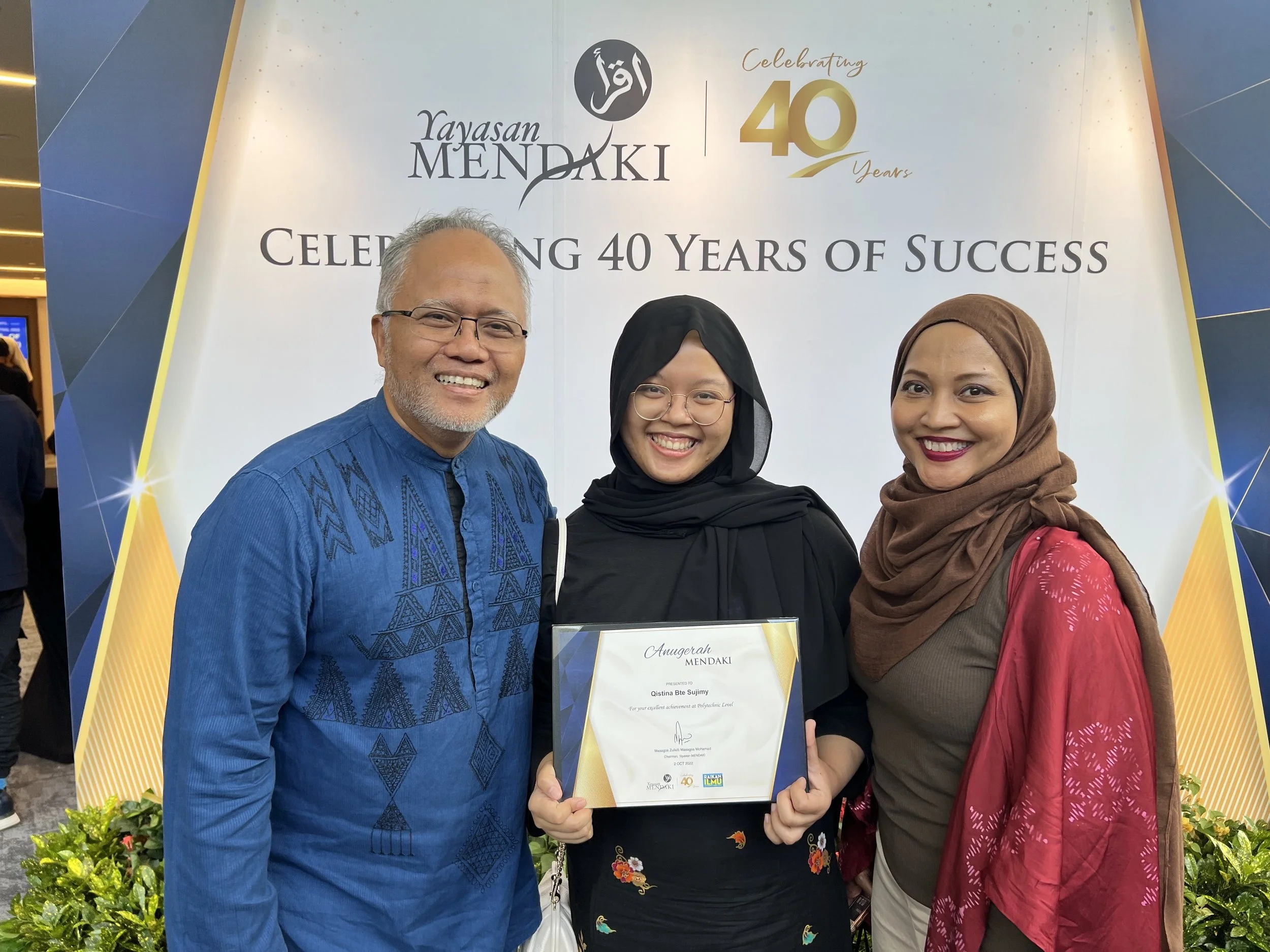 Anugerah Mendaki untuk Qistina