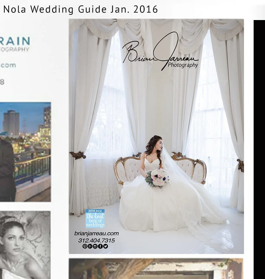 Check out our AD in Nola Wedding Guide