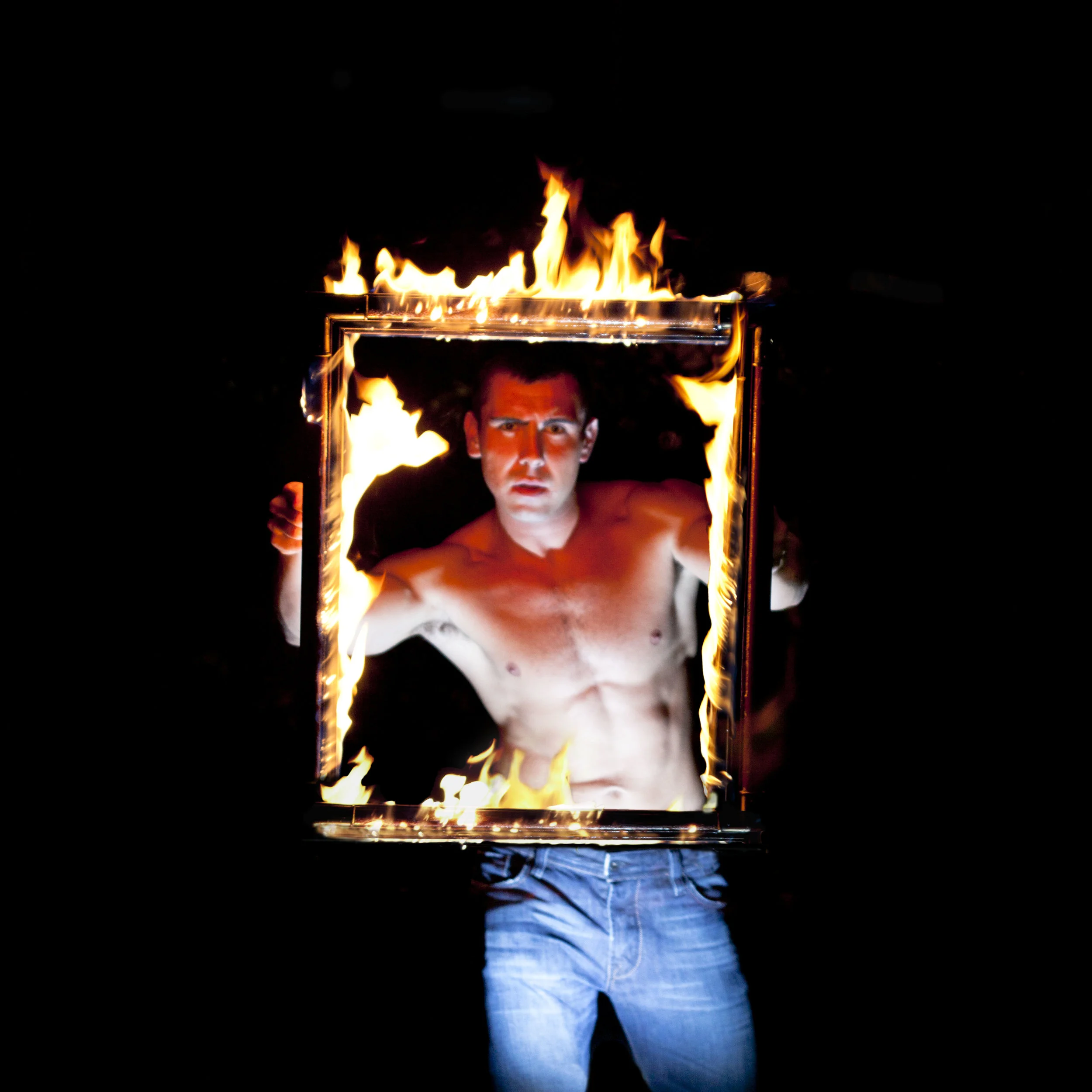 Crazy Phil's fire show! 