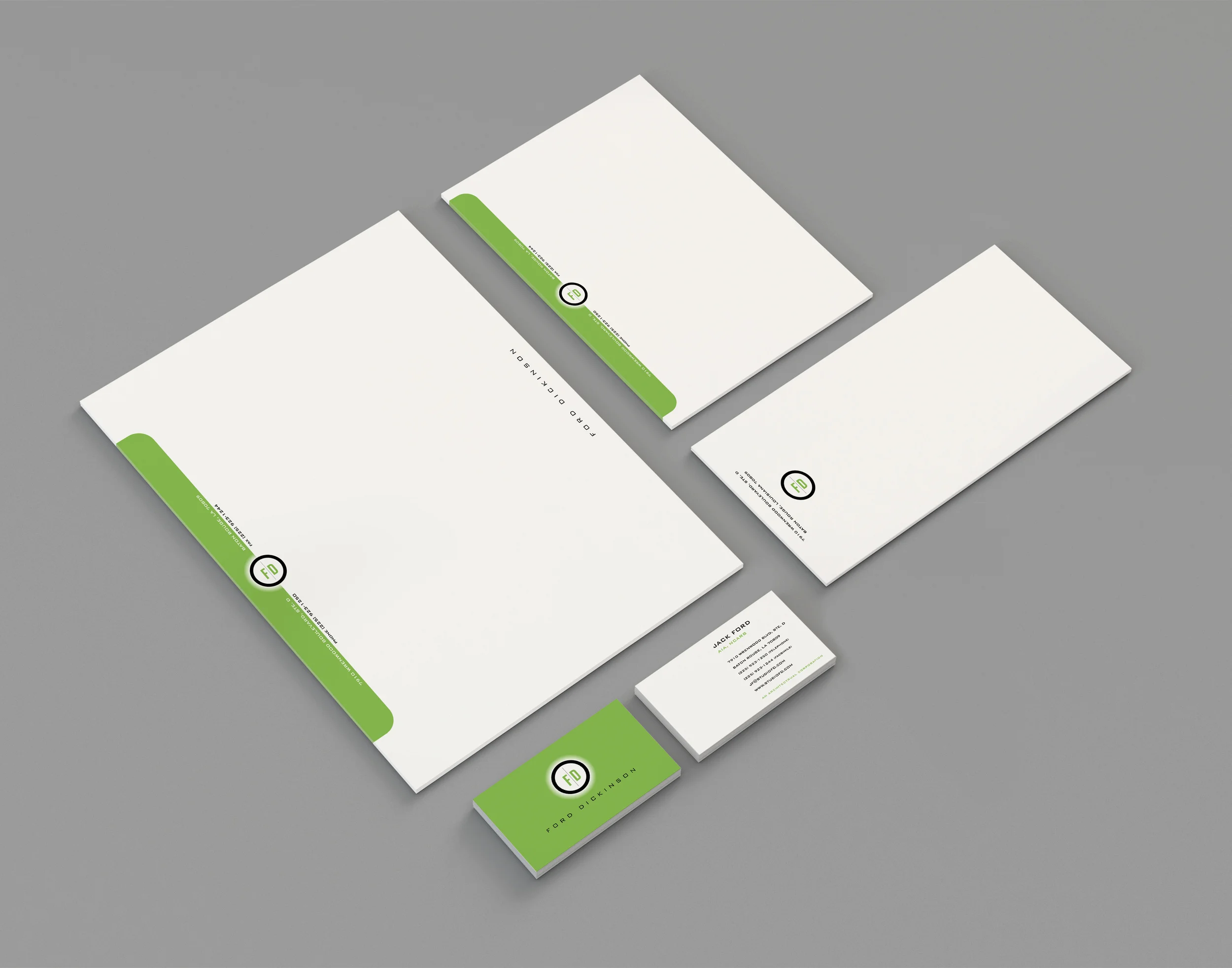 Stationery package for Ford | Dickinson Architects