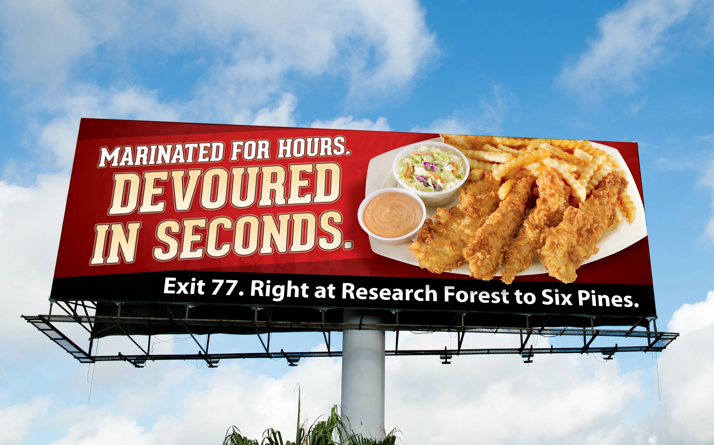 Raising Cane's Quality Message Billboard created for Diane Allen and Associates