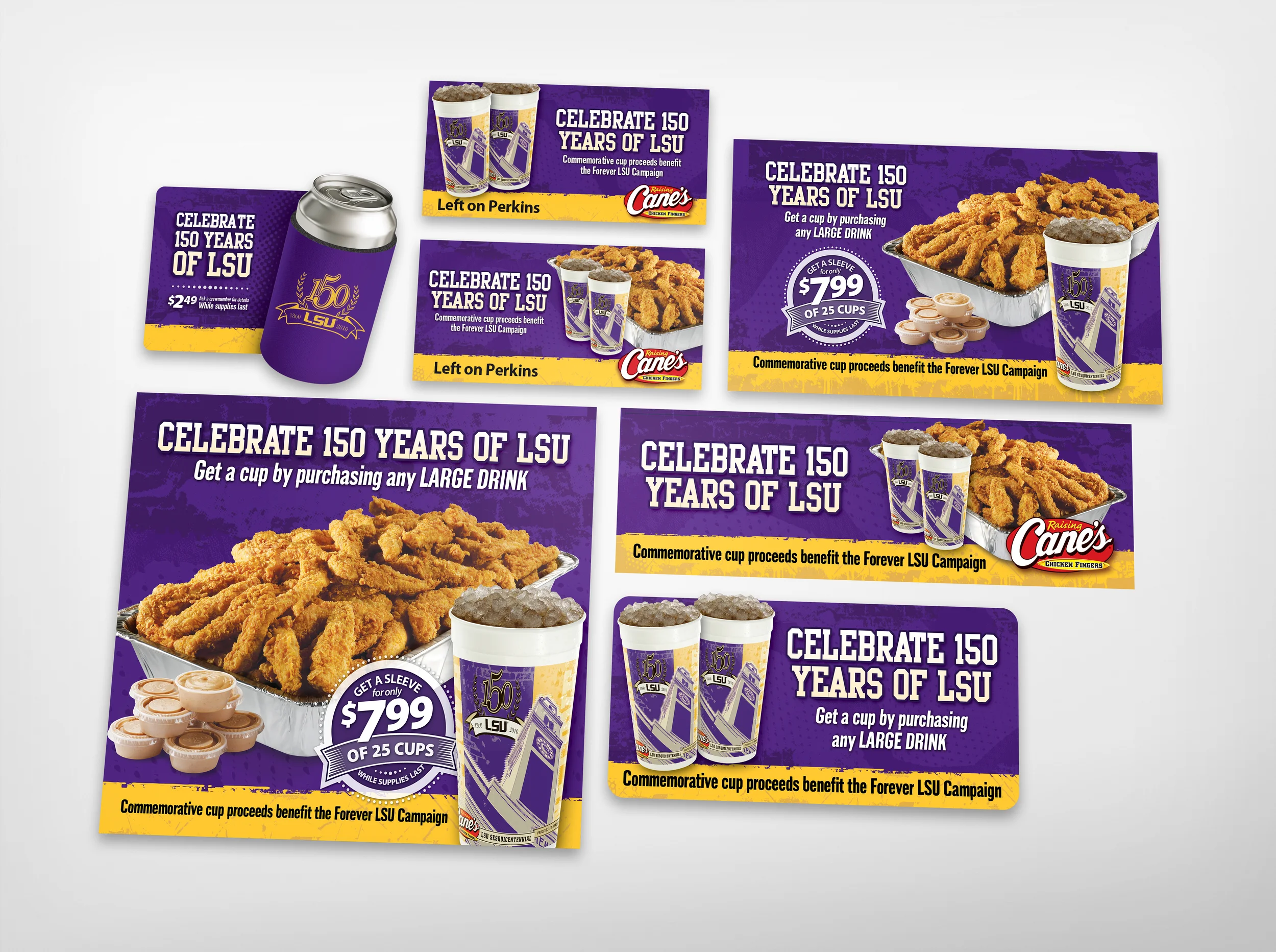 LSU 150 Anniversary promotion created for Diane Allen and Associates