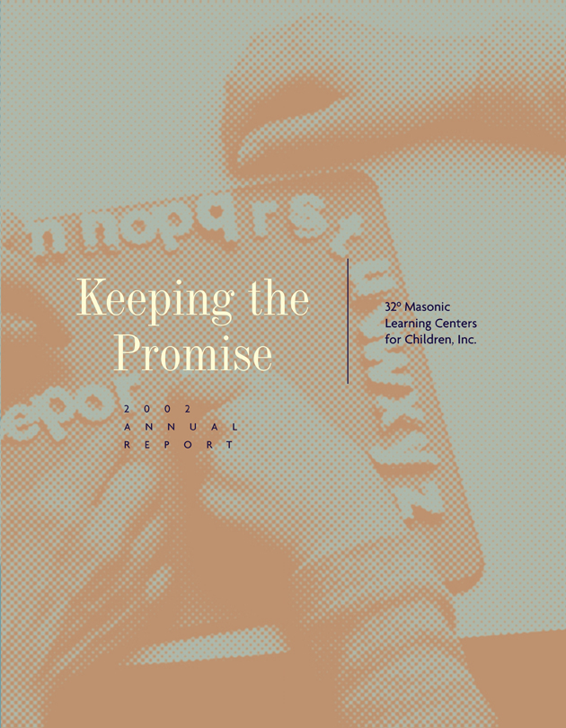 2002 Annual Report design for Scottish Rite.