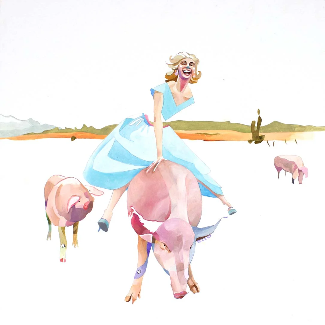  oil on panel  14"x14" 