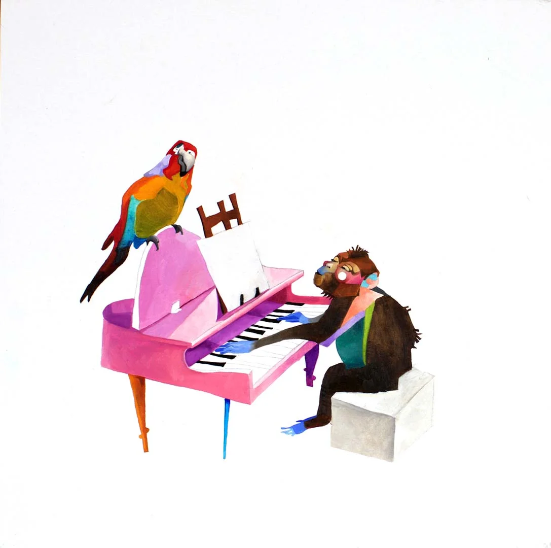  oil on panel  14"x 14" 