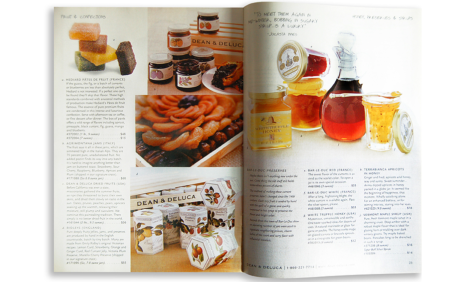 Dean&Deluca Catalog Spread