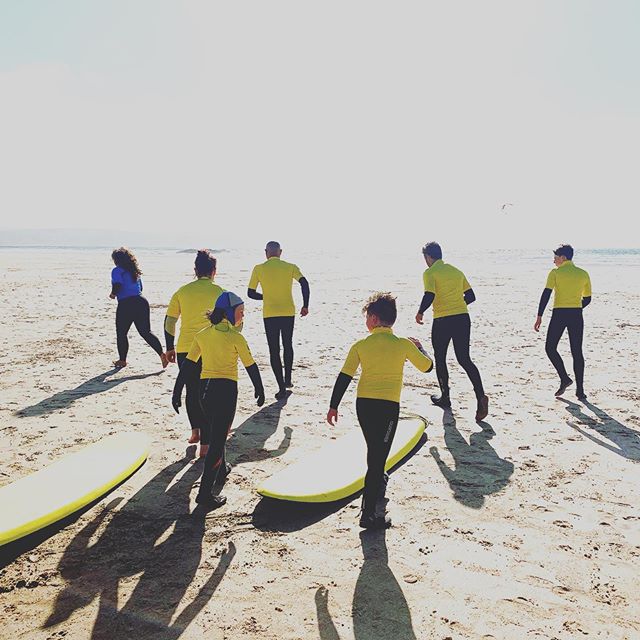 Mondays sunset surf lesson! .
.
.
#hayle #surfinglessons #visitcornwall #learntosurf #stivesbay #cornwall #surfing #surfer #surfclub #holiday #outdoors #living #cornish #sunset #beach #waves #wavecheck #surfschool