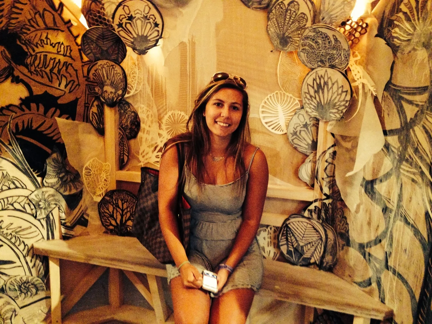 Talia and Swoon's installation at the Bklyn Museum