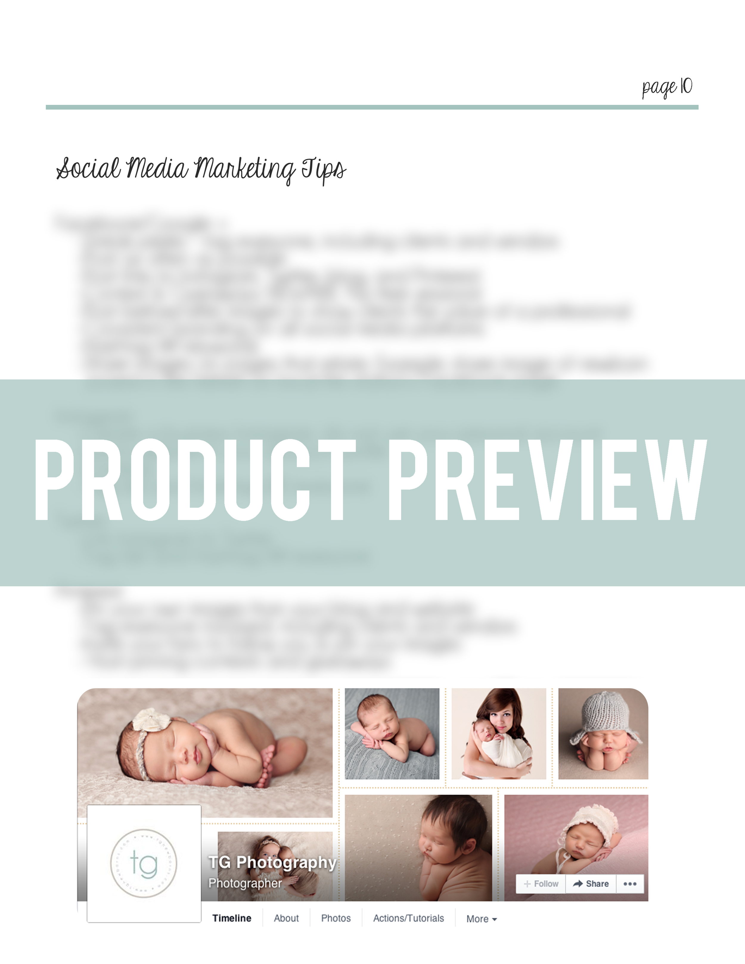 Newborn Photography Marketing