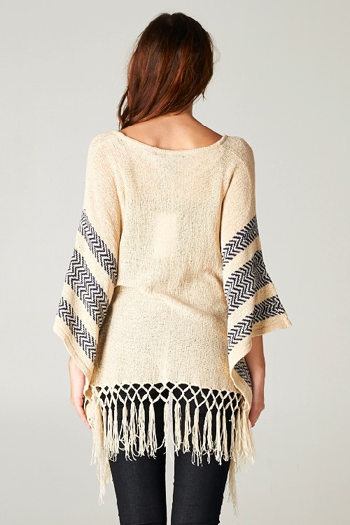WHAT THE FRINGE OPEN ARM SWEATER — CALL ME CALIFORNIA