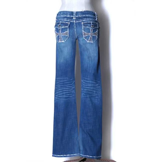 CROSS ME OUT STUDDED JEANS — CALL ME 