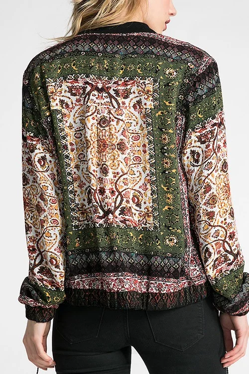 boho bomber jacket