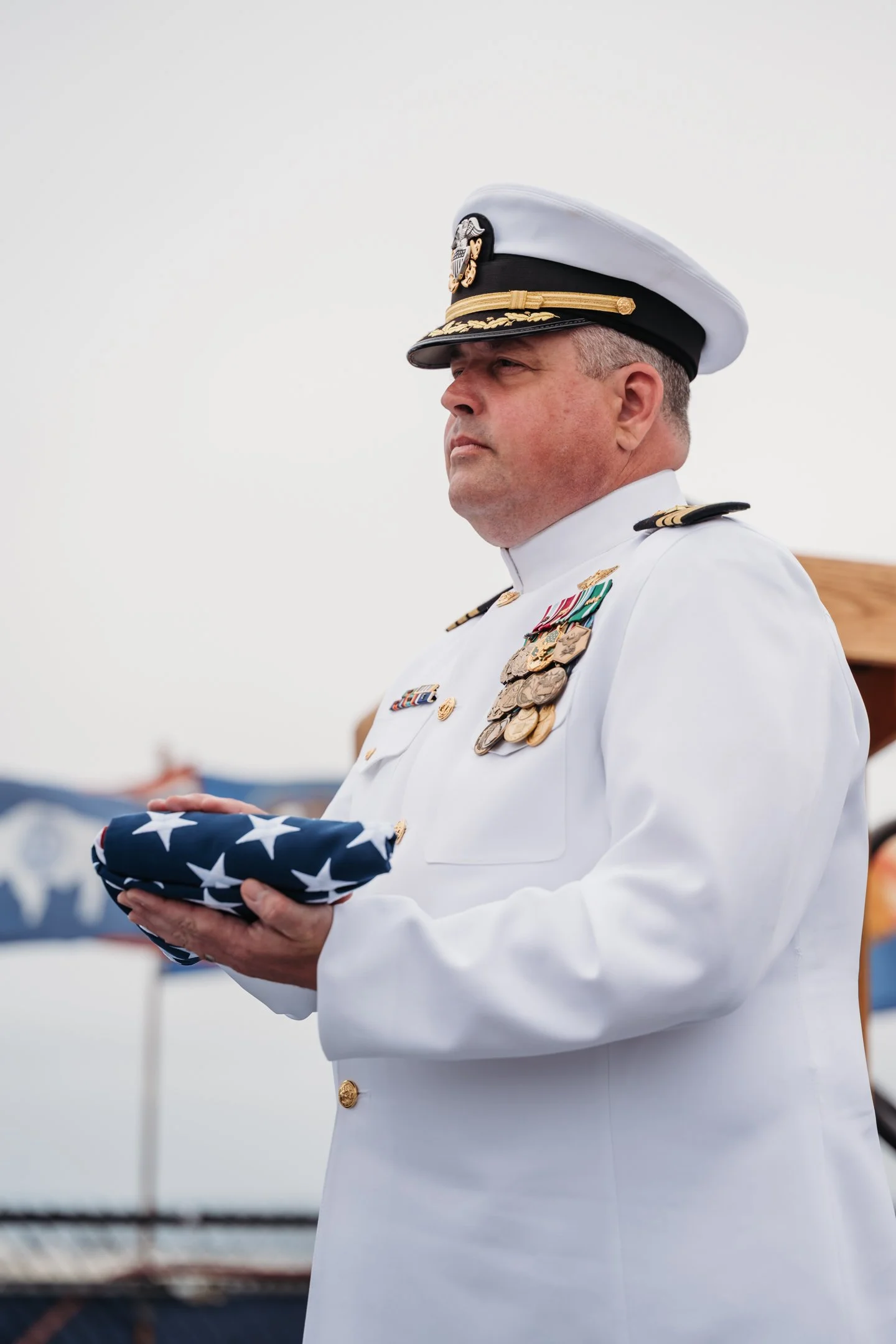 US Navy Retirement Ceremony USS Midway