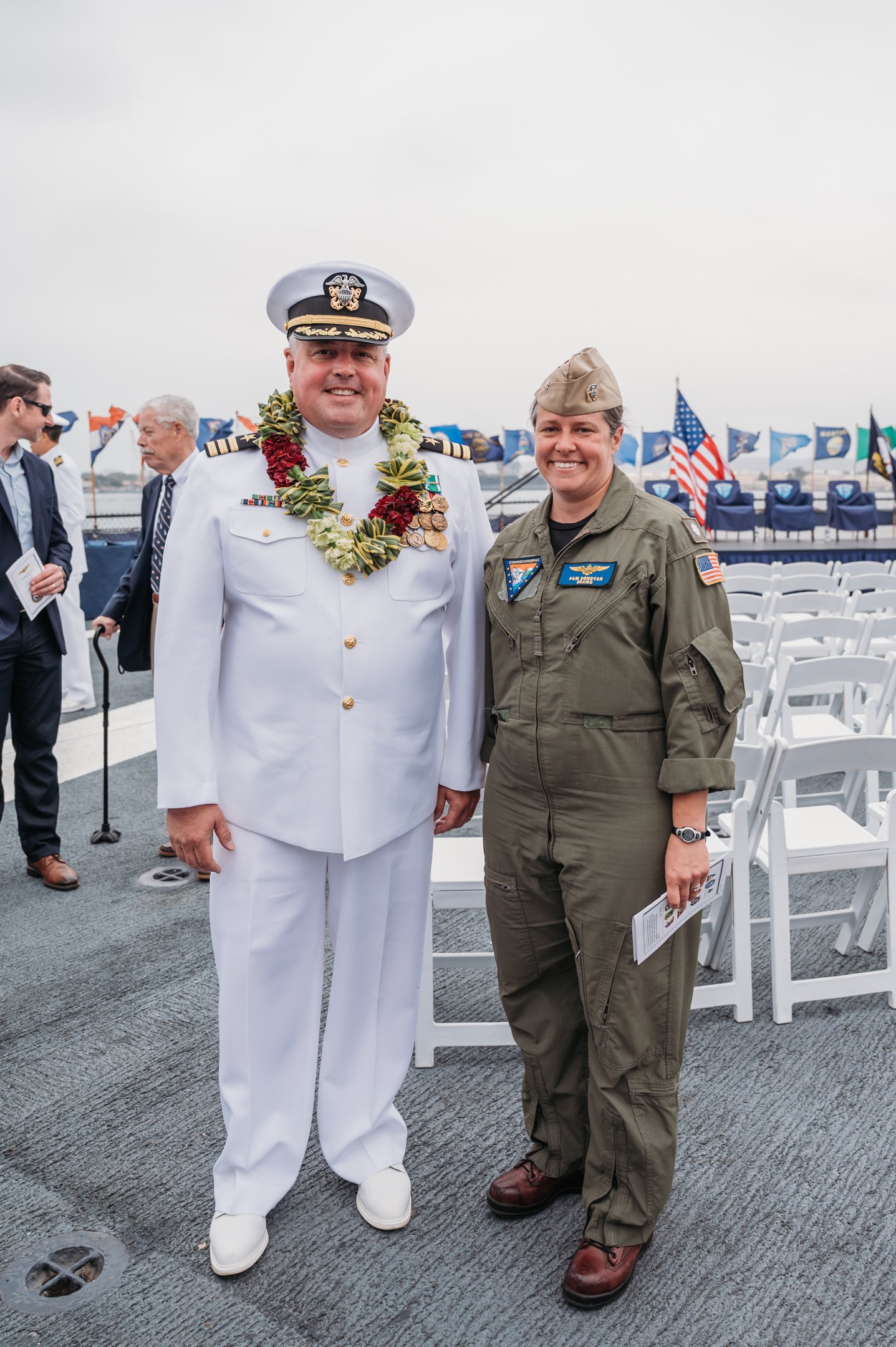 US Navy Retirement Ceremony USS Midway