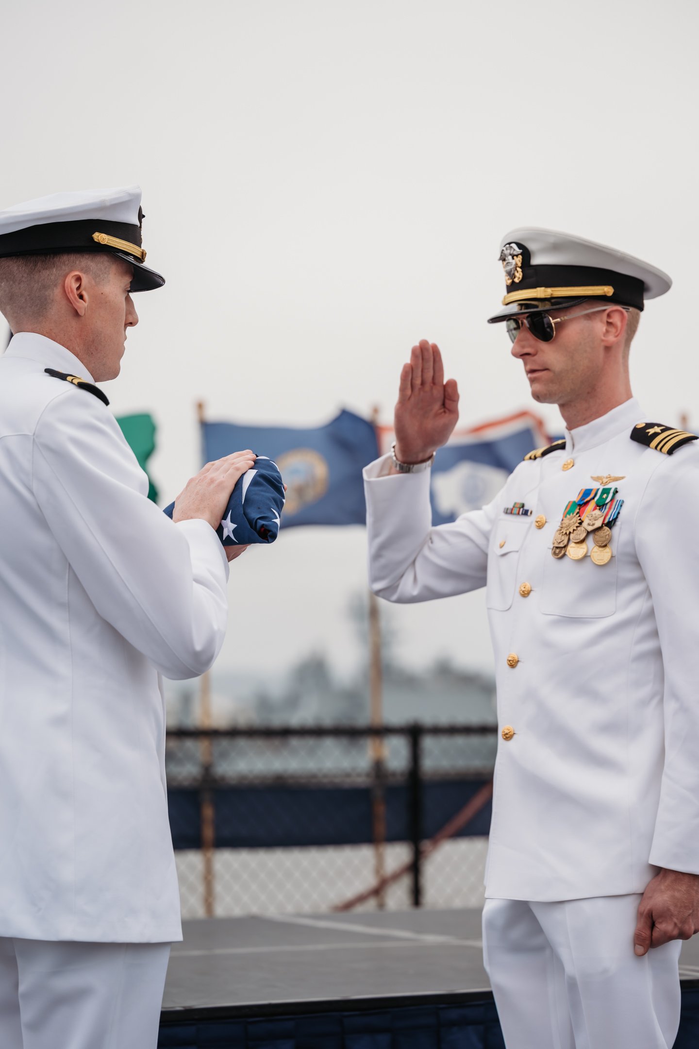US Navy Retirement Ceremony USS Midway