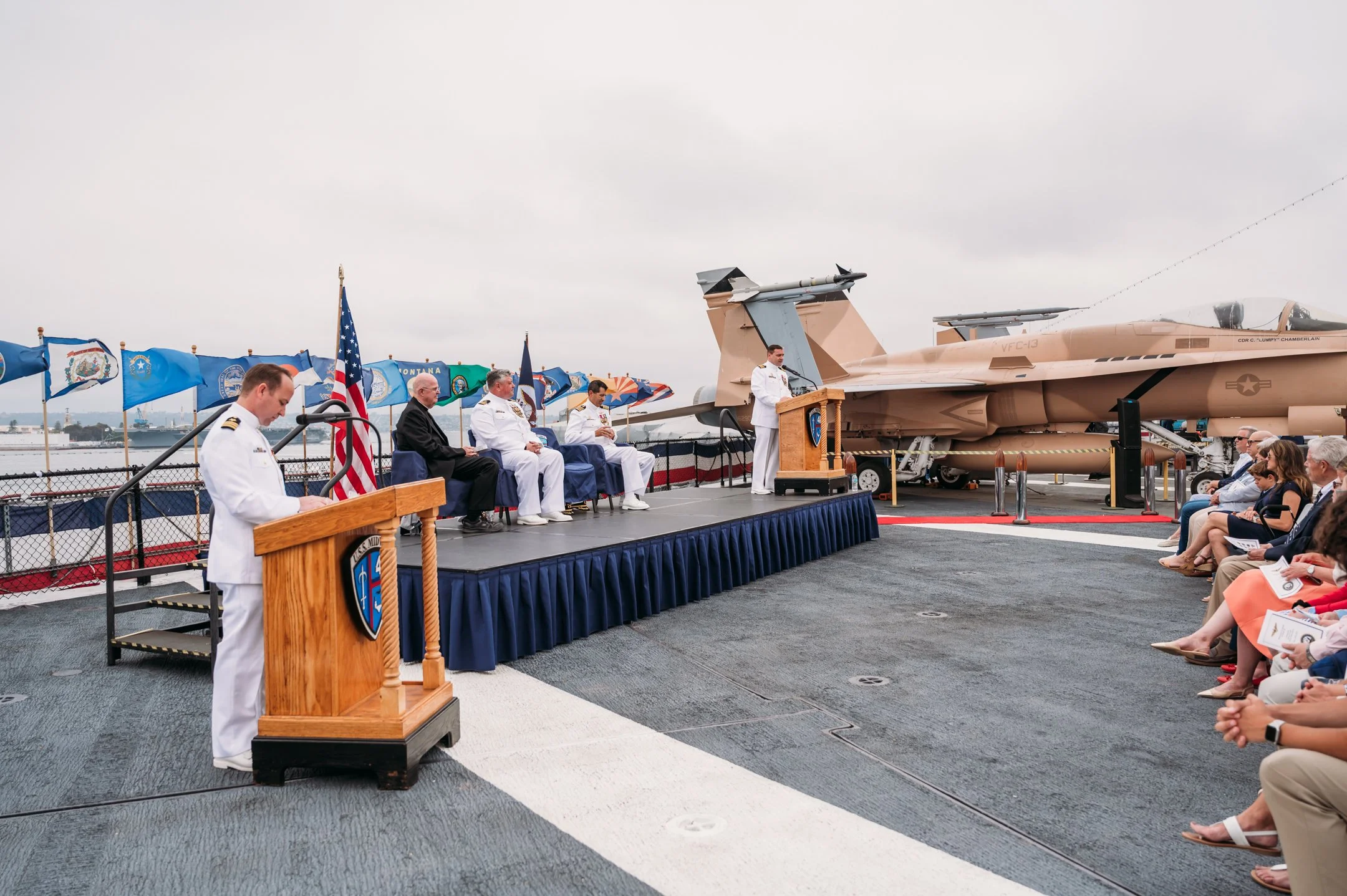 US Navy Retirement Ceremony USS Midway