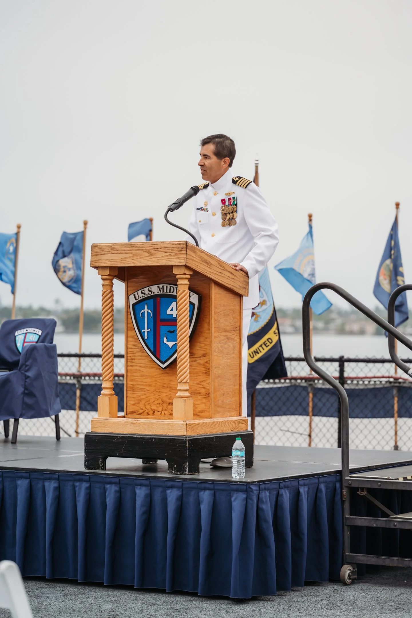 US Navy Retirement Ceremony USS Midway