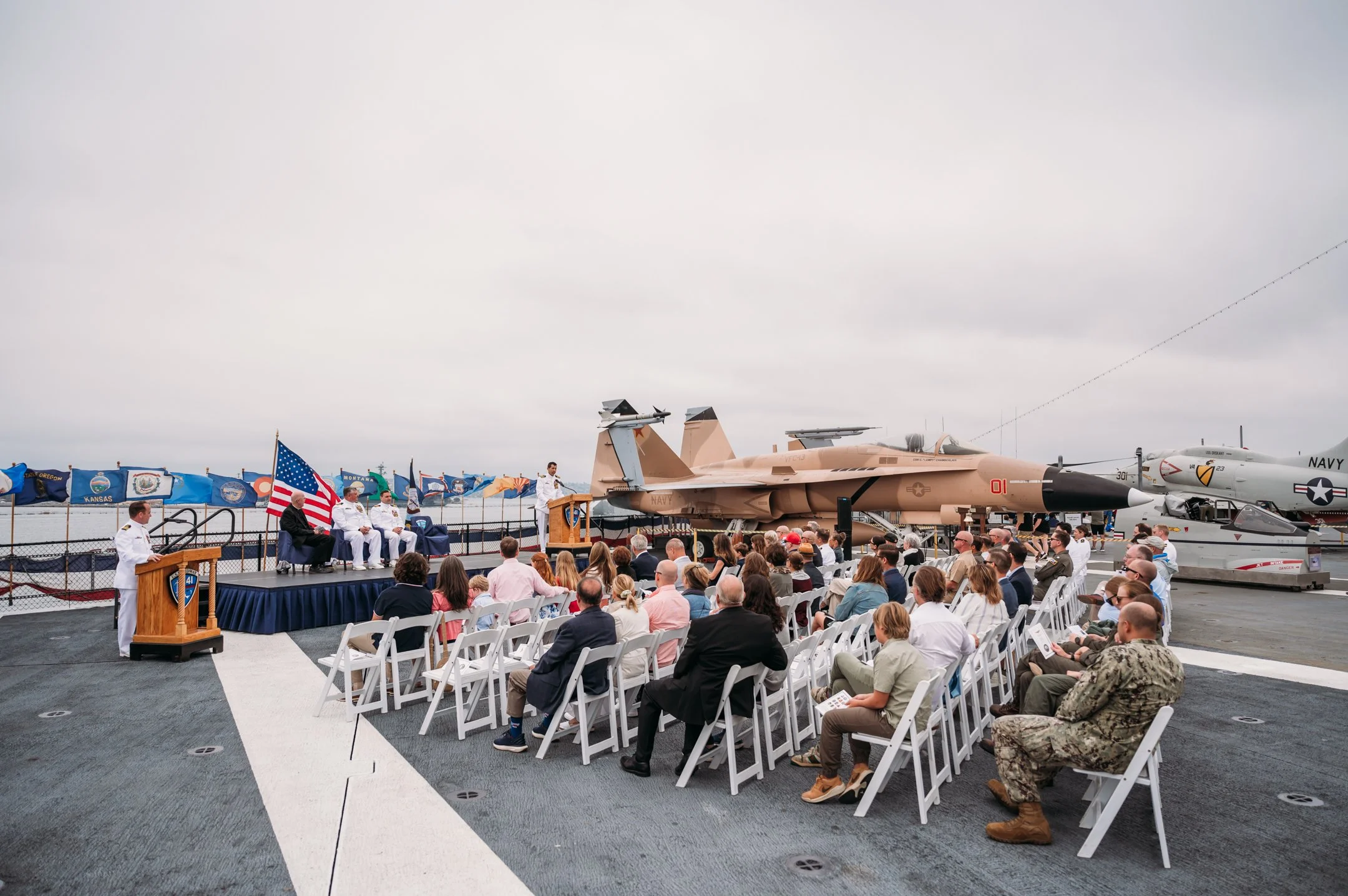 US Navy Retirement Ceremony USS Midway