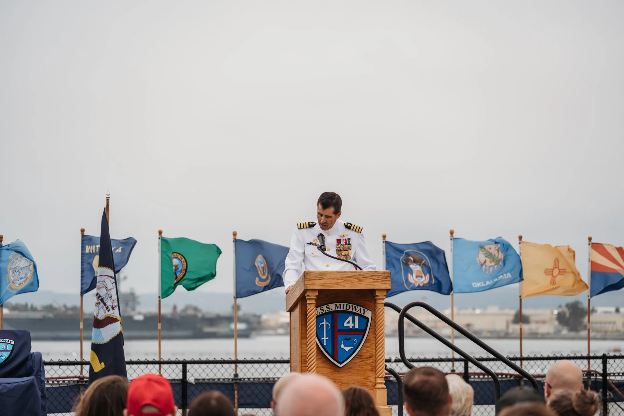 US Navy Retirement Ceremony USS Midway