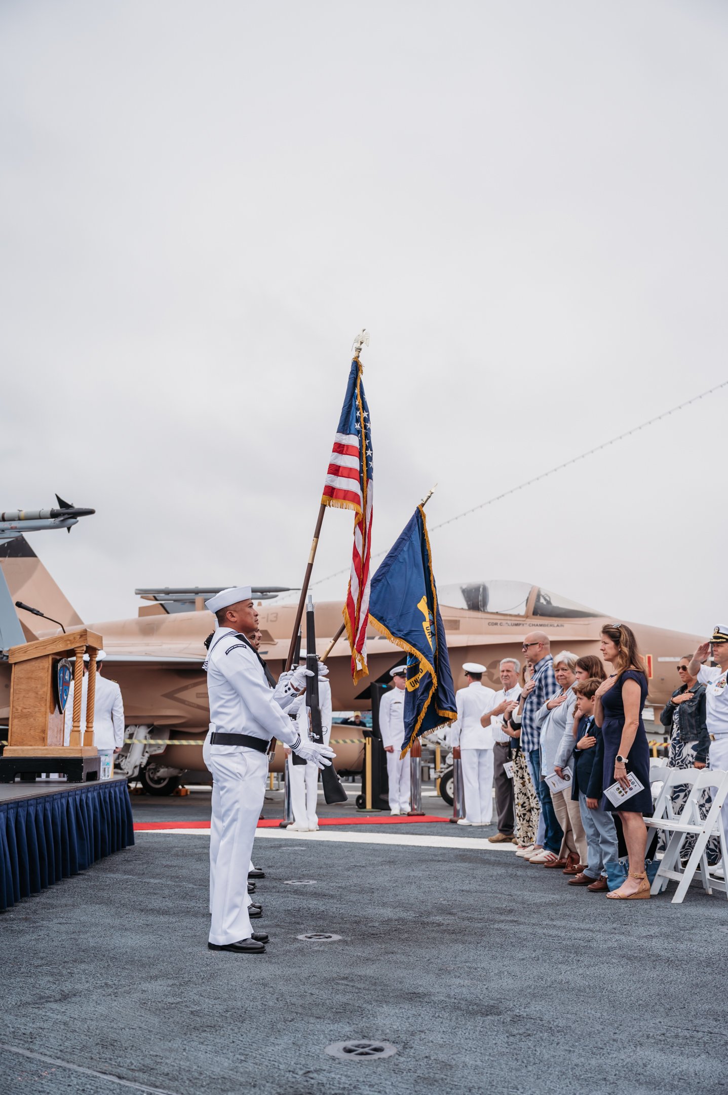 US Navy Retirement Ceremony USS Midway