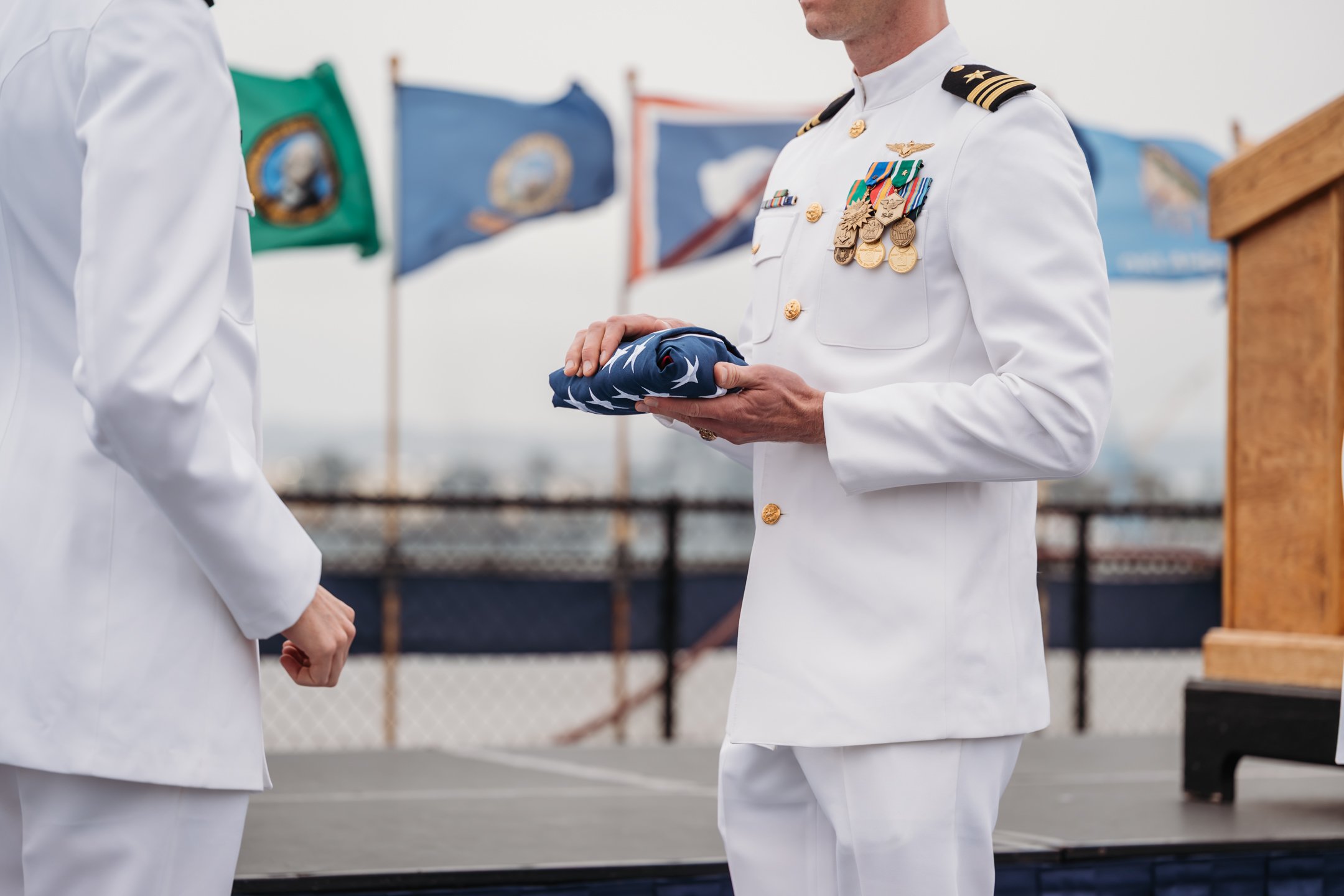 US Navy Retirement Ceremony USS Midway